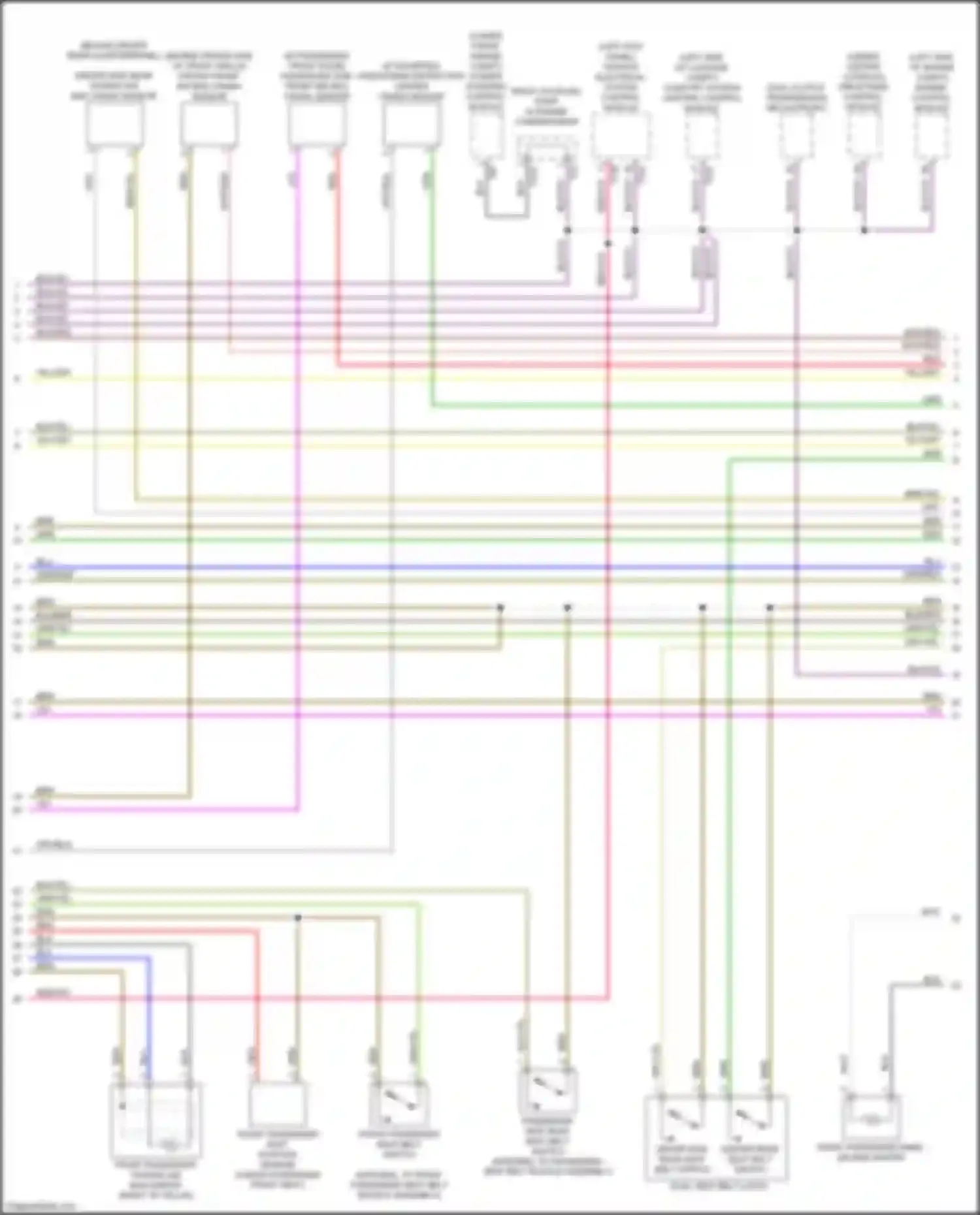A5 Audi II (2016-2020): Supplemental restraints circuit (4 of 5)