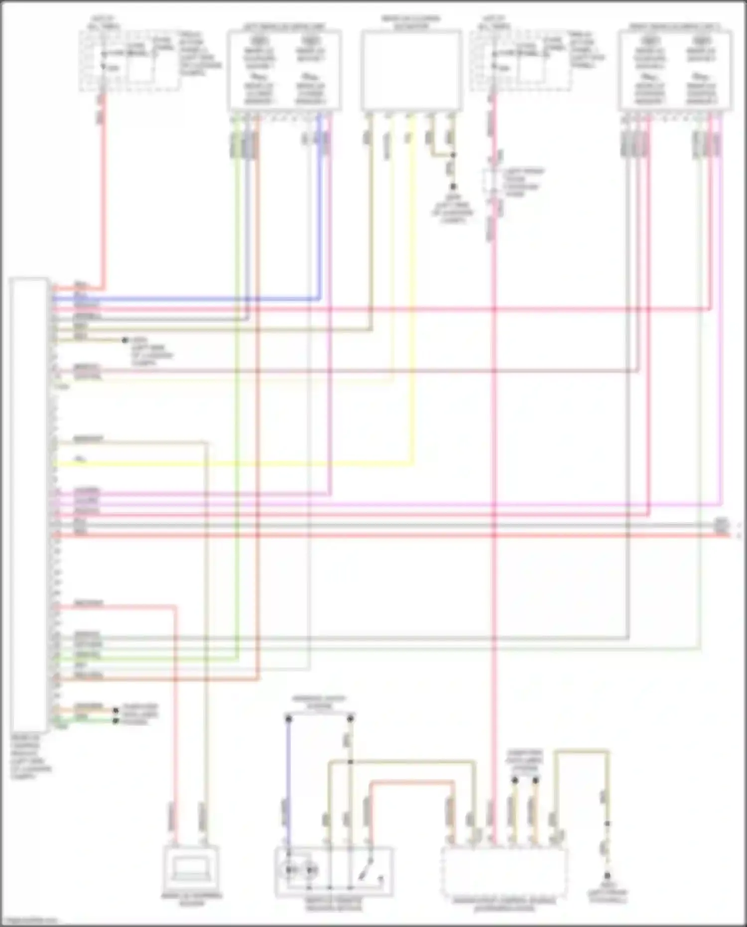 A5 Audi II (2016-2020): Trunk & fuel door release circuit (1 of 2)