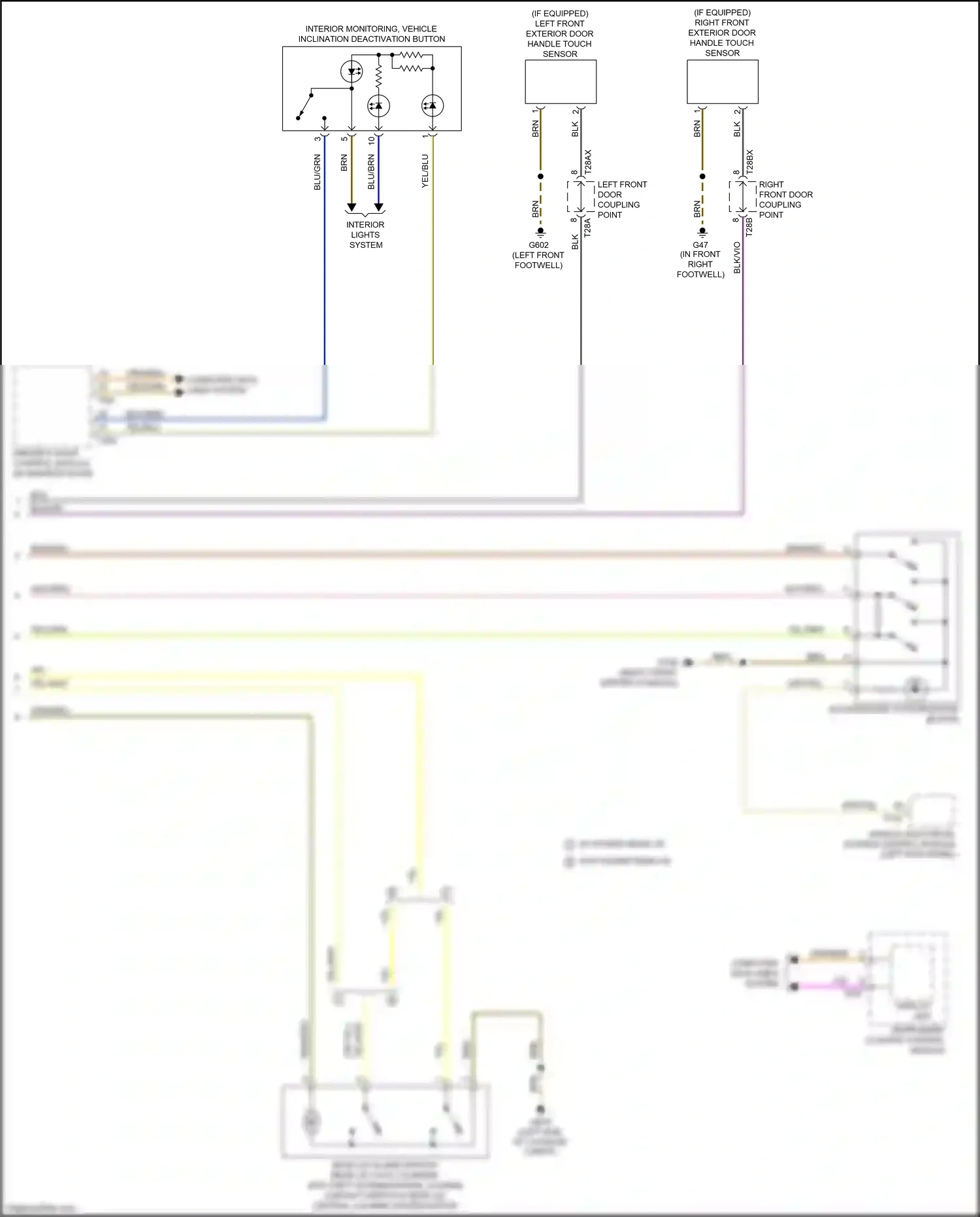 Audi A5 II (2016-2020) driver's door control module wiring diagram  (1 of 4)