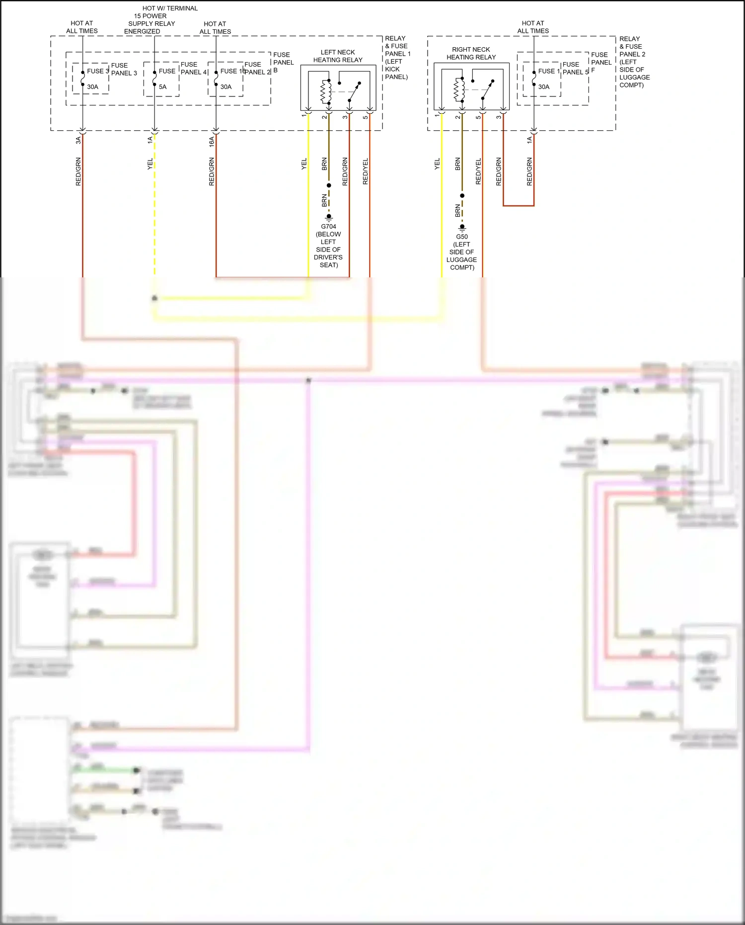Audi A5 II (2016-2020) fuse panel 2 wiring diagram  (17 of 32)