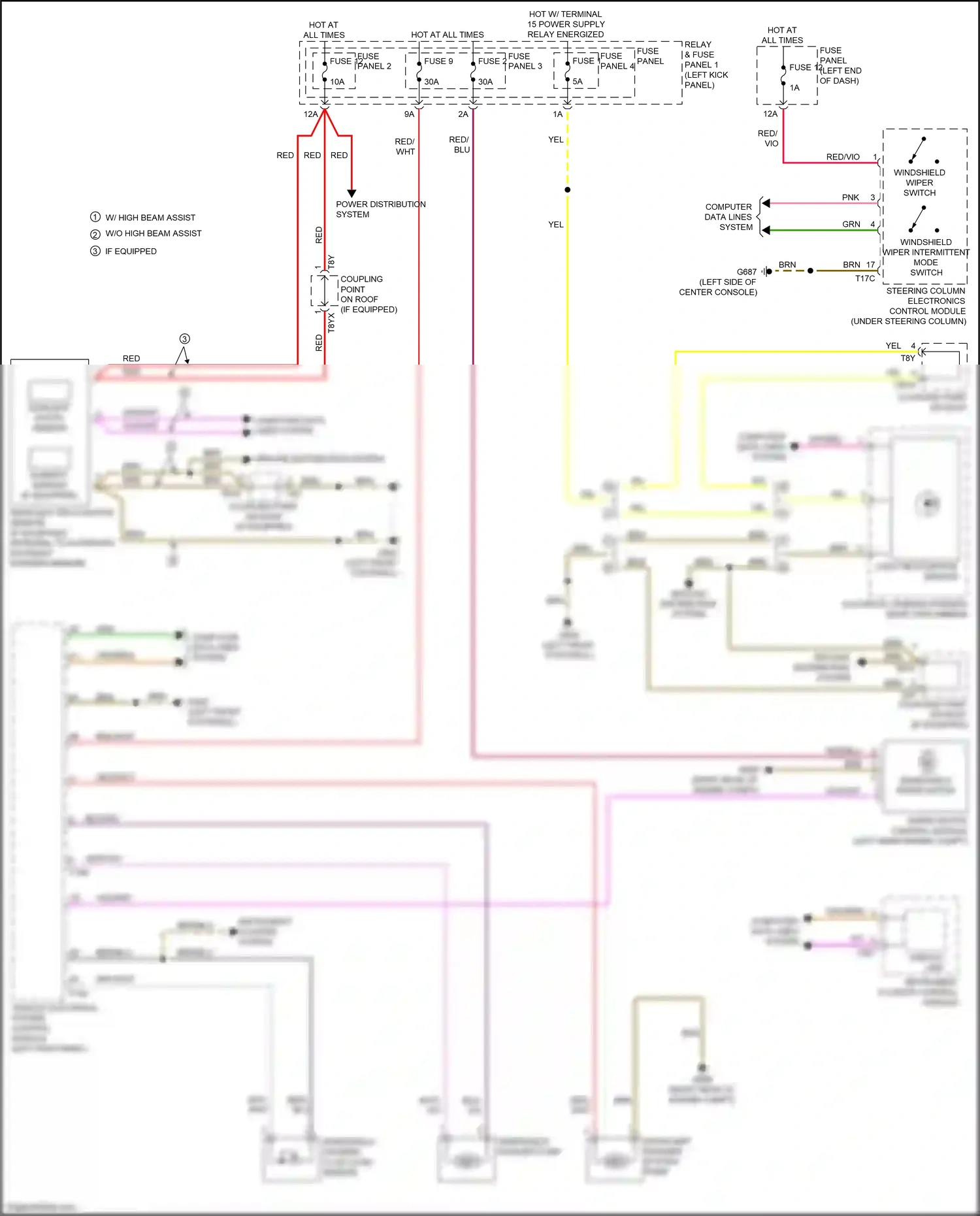 Audi A5 II (2016-2020) fuse panel 2 wiring diagram  (30 of 32)