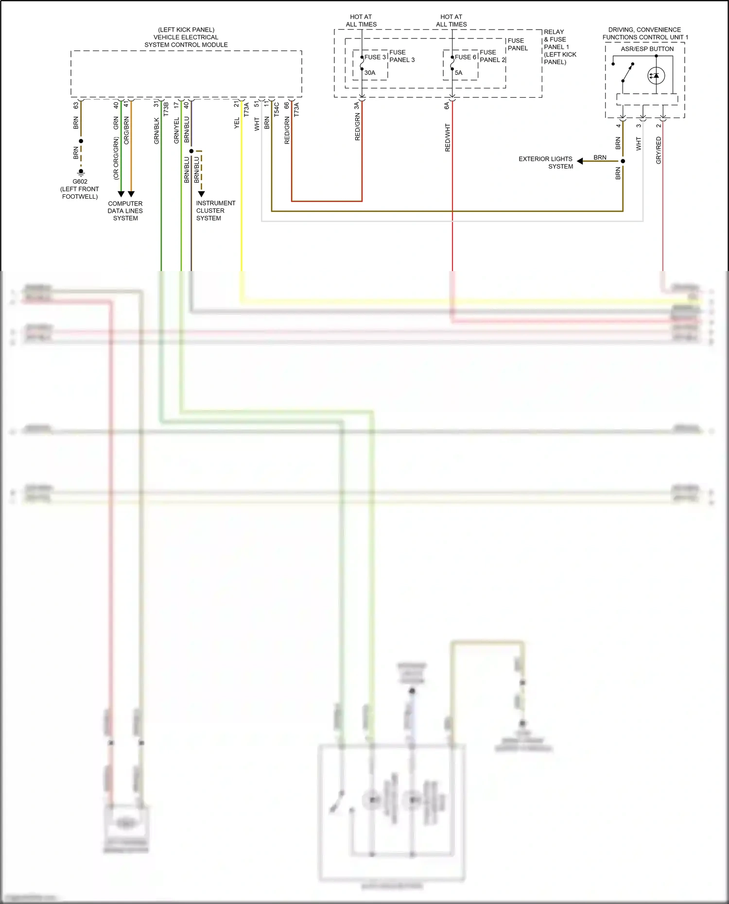 Audi A5 II (2016-2020) fuse panel 2 wiring diagram  (2 of 32)
