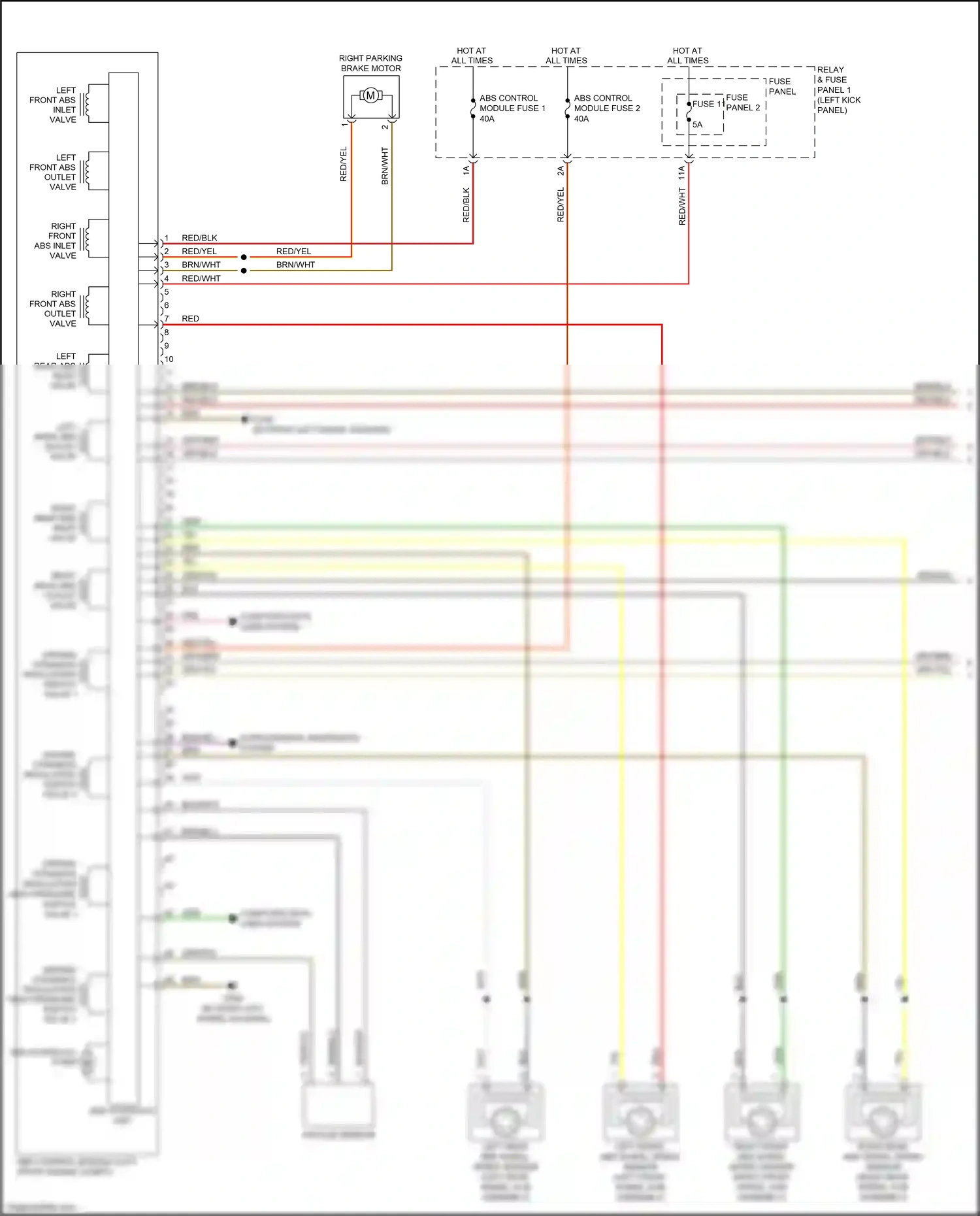 Audi A5 II (2016-2020) fuse panel 2 wiring diagram  (1 of 32)