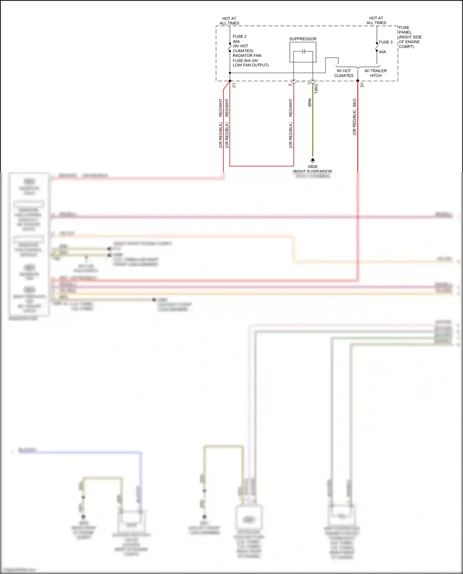 Audi A5 II (2016-2020) fuse panel a wiring diagram  (2 of 7)