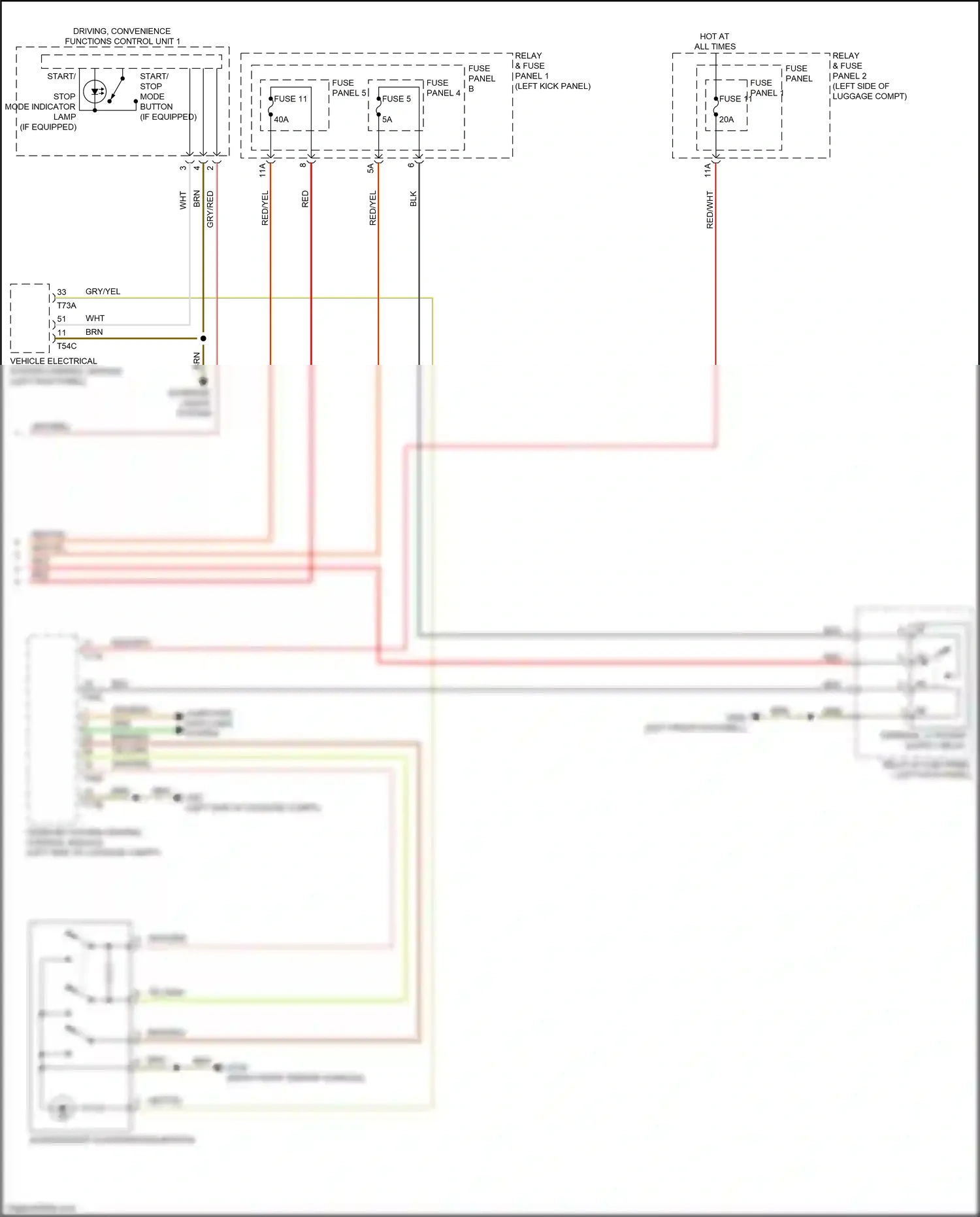 Audi A5 II (2016-2020) fuse panel b wiring diagram  (48 of 64)