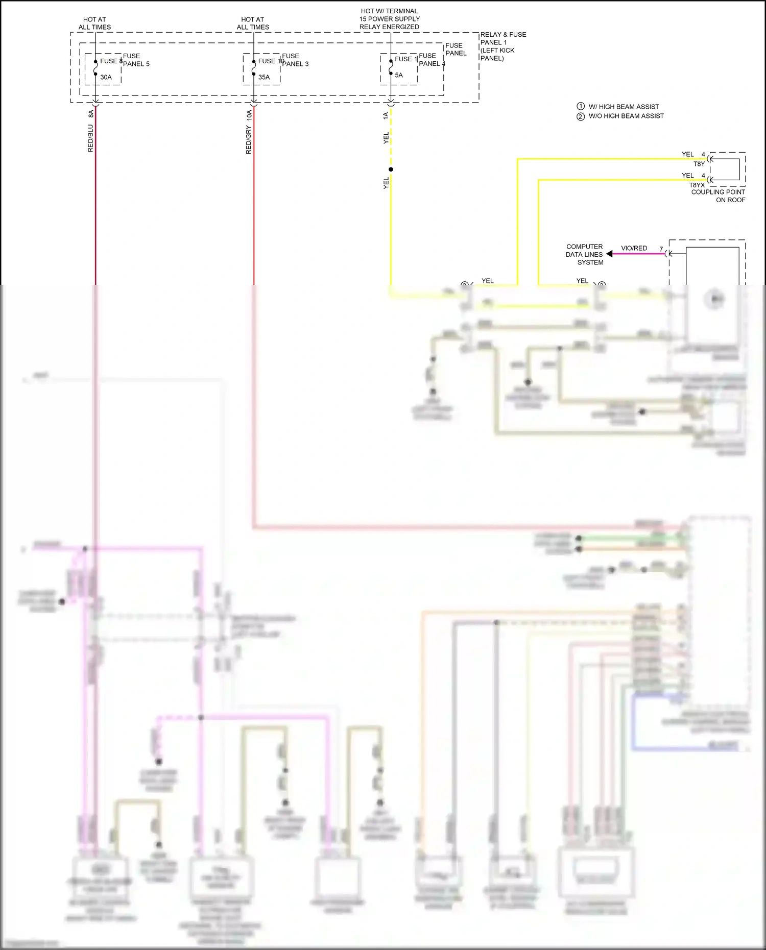Audi A5 II (2016-2020) fuse panel b wiring diagram  (33 of 64)