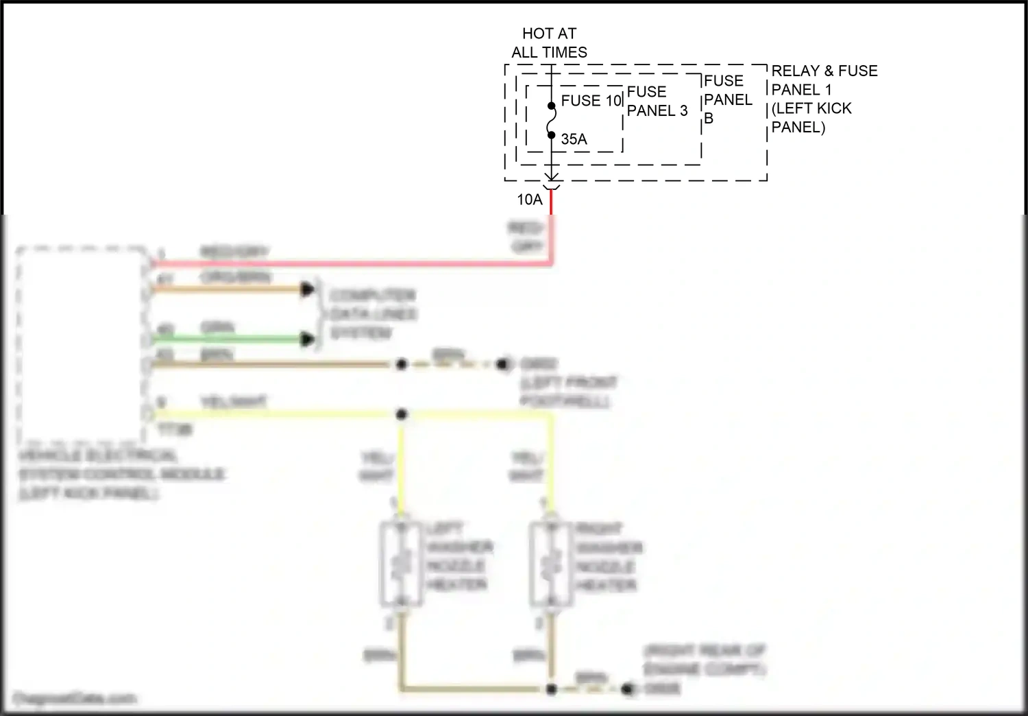 Audi A5 II (2016-2020) fuse panel b wiring diagram  (44 of 64)