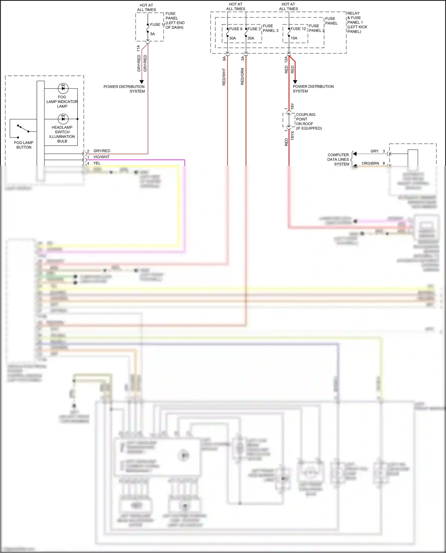 Audi A5 II (2016-2020) fuse panel c wiring diagram  (15 of 33)