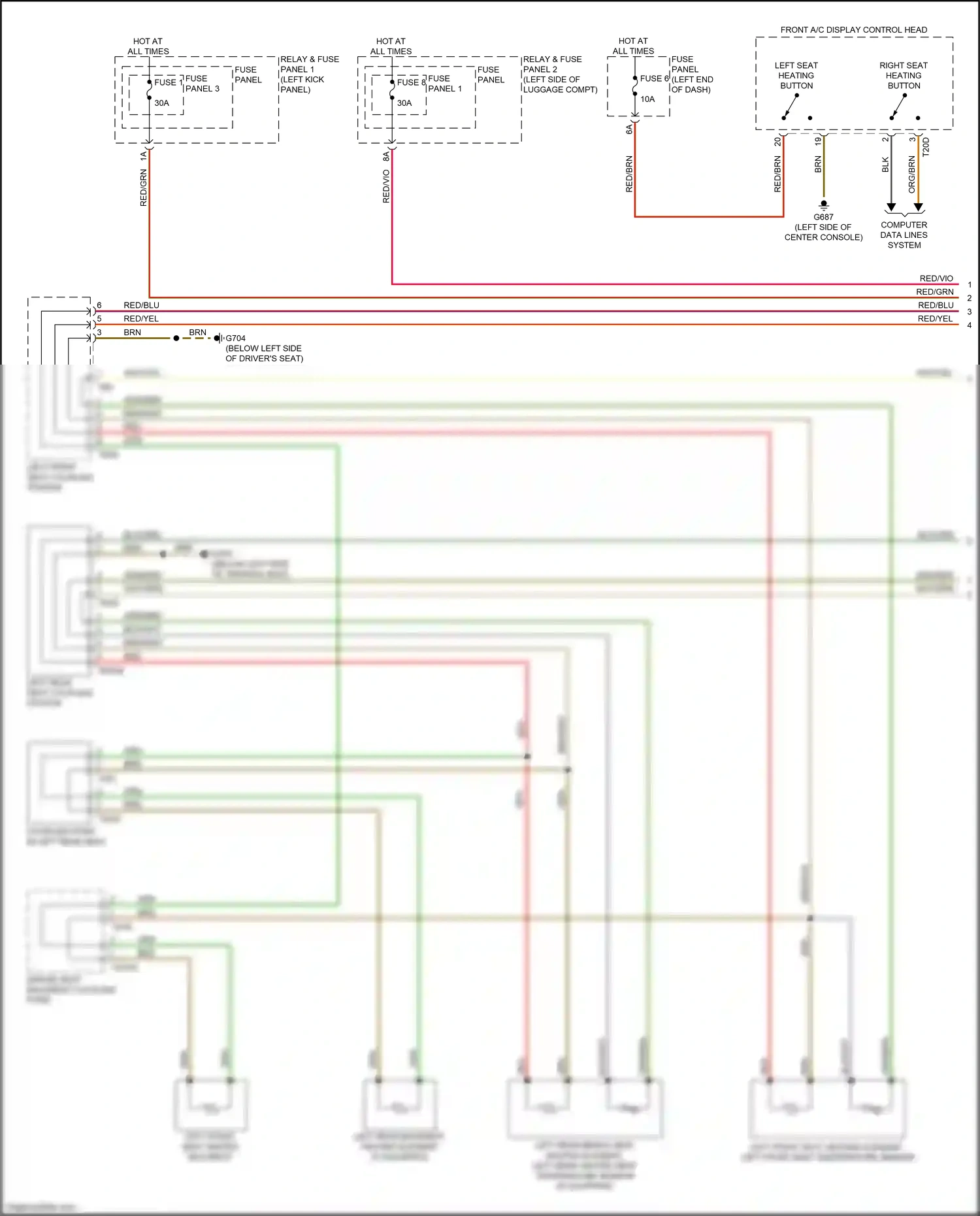 Audi A5 II (2016-2020) fuse panel c wiring diagram  (22 of 33)