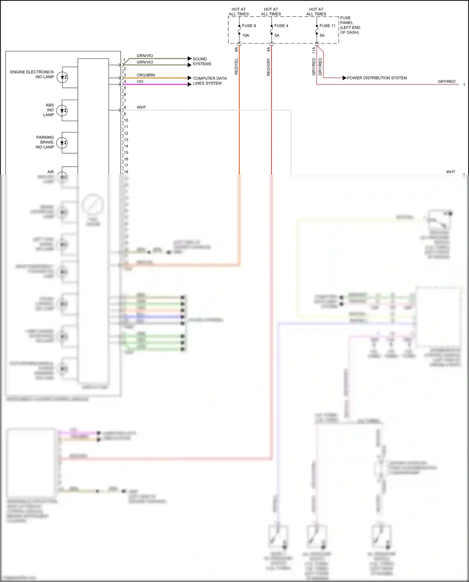 Audi A5 II (2016-2020) fuse panel c wiring diagram  (24 of 33)