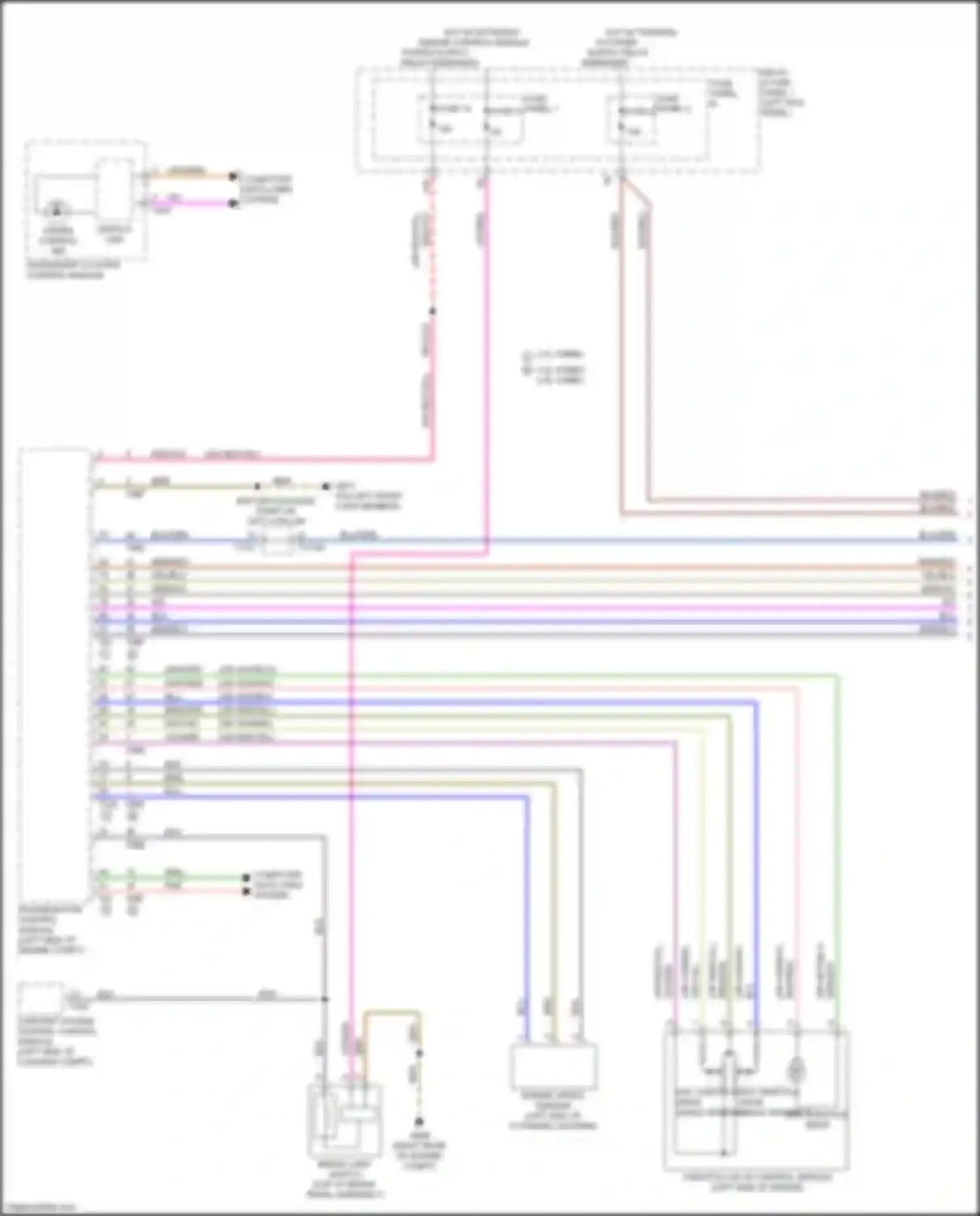 Wiring diagram hot w/ motronic engine control module power supply relay energized for Audi A5 II (2016-2020) (2 of 4)