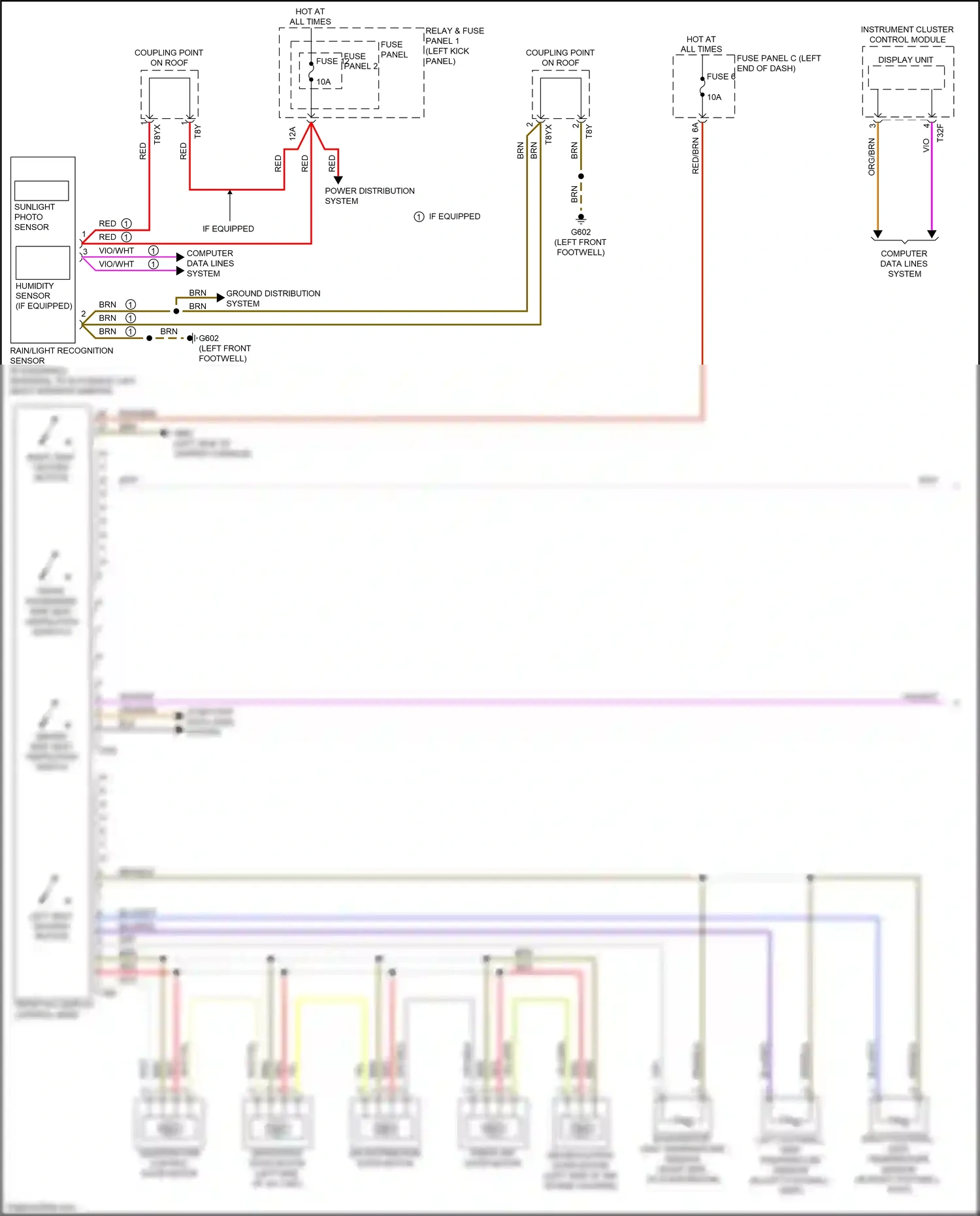 Audi A5 II (2016-2020) instrument cluster control module wiring diagram  (12 of 25)