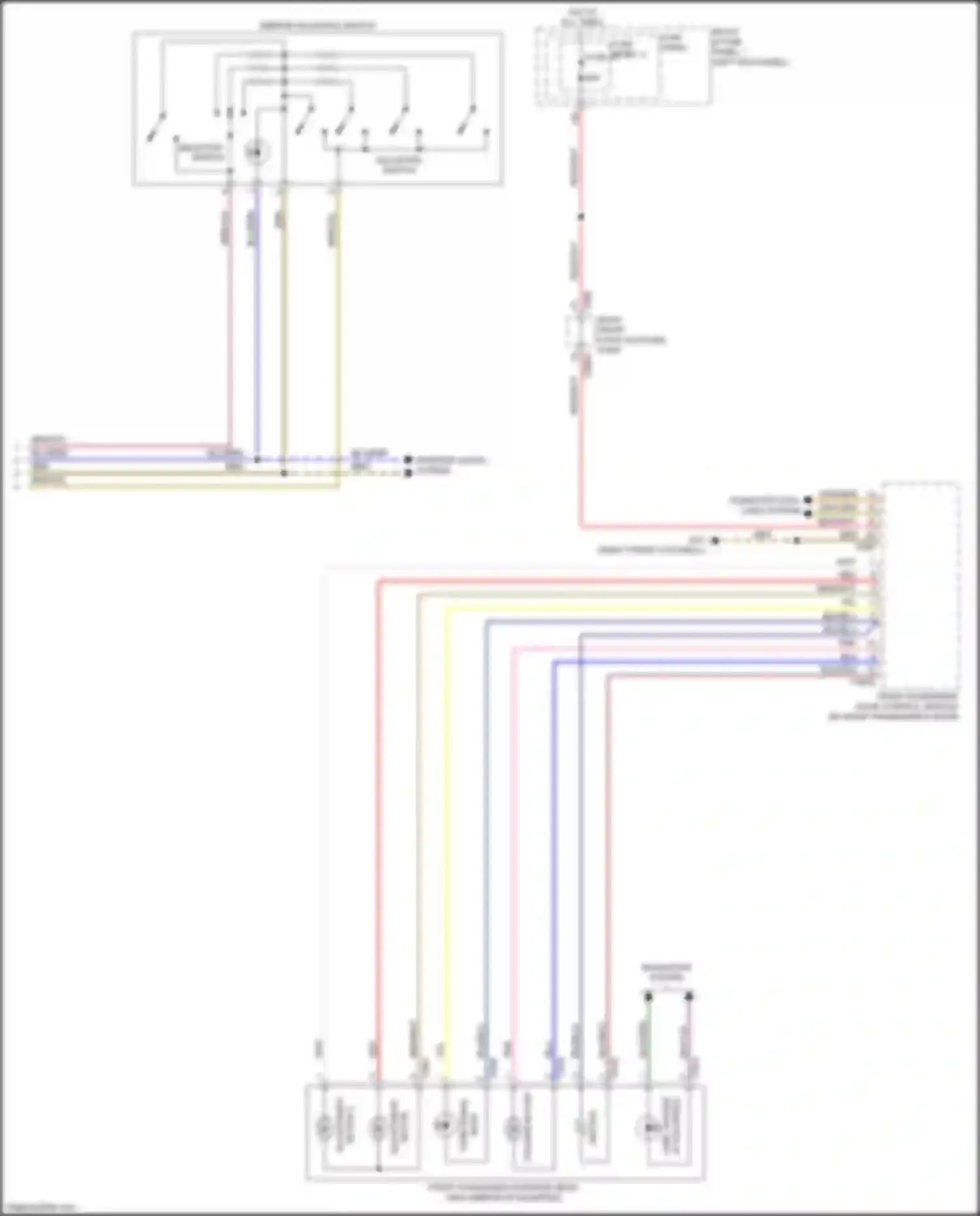Wiring diagram motor 2 for Audi A5 II (2016-2020) (4 of 4)
