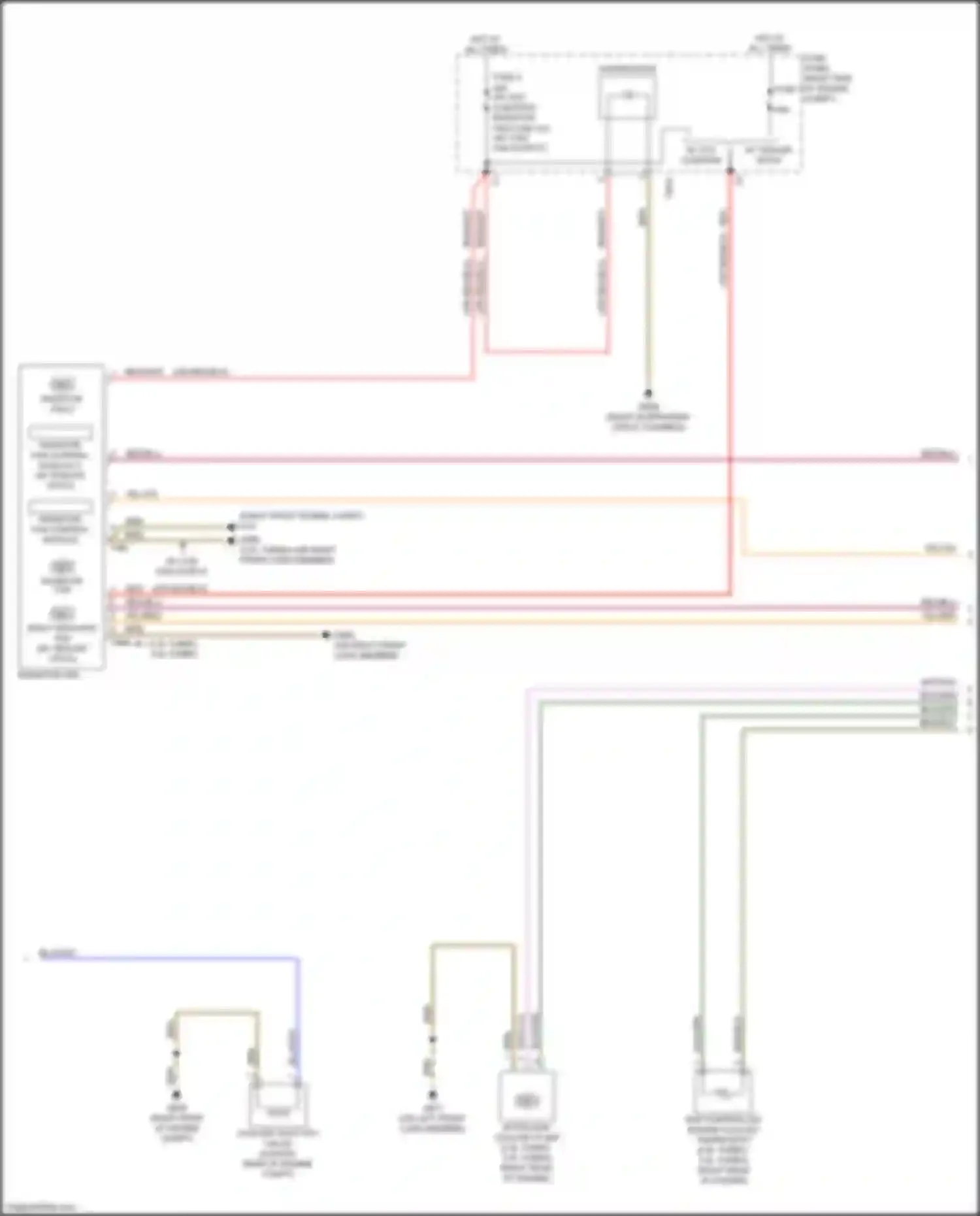 Wiring diagram radiator fan 2 for Audi A5 II (2016-2020) (1 of 3)