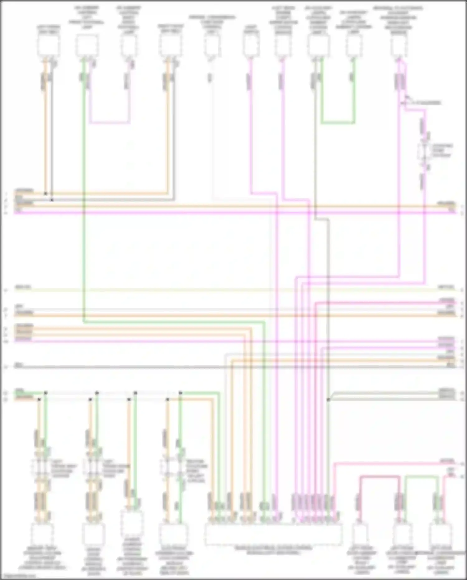 Wiring diagram right front seat belt for Audi A5 II (2016-2020) (1 of 2)