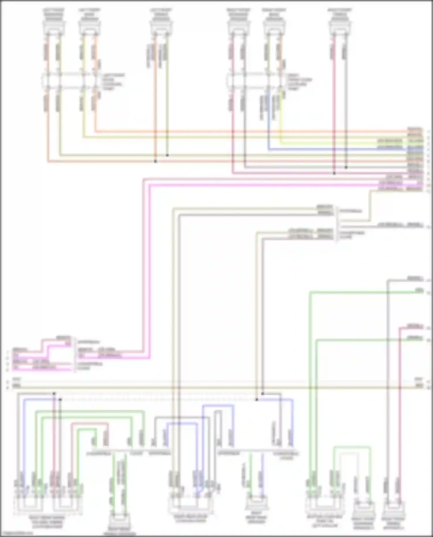 Wiring diagram right front treble speaker for Audi A5 II (2016-2020) (2 of 4)