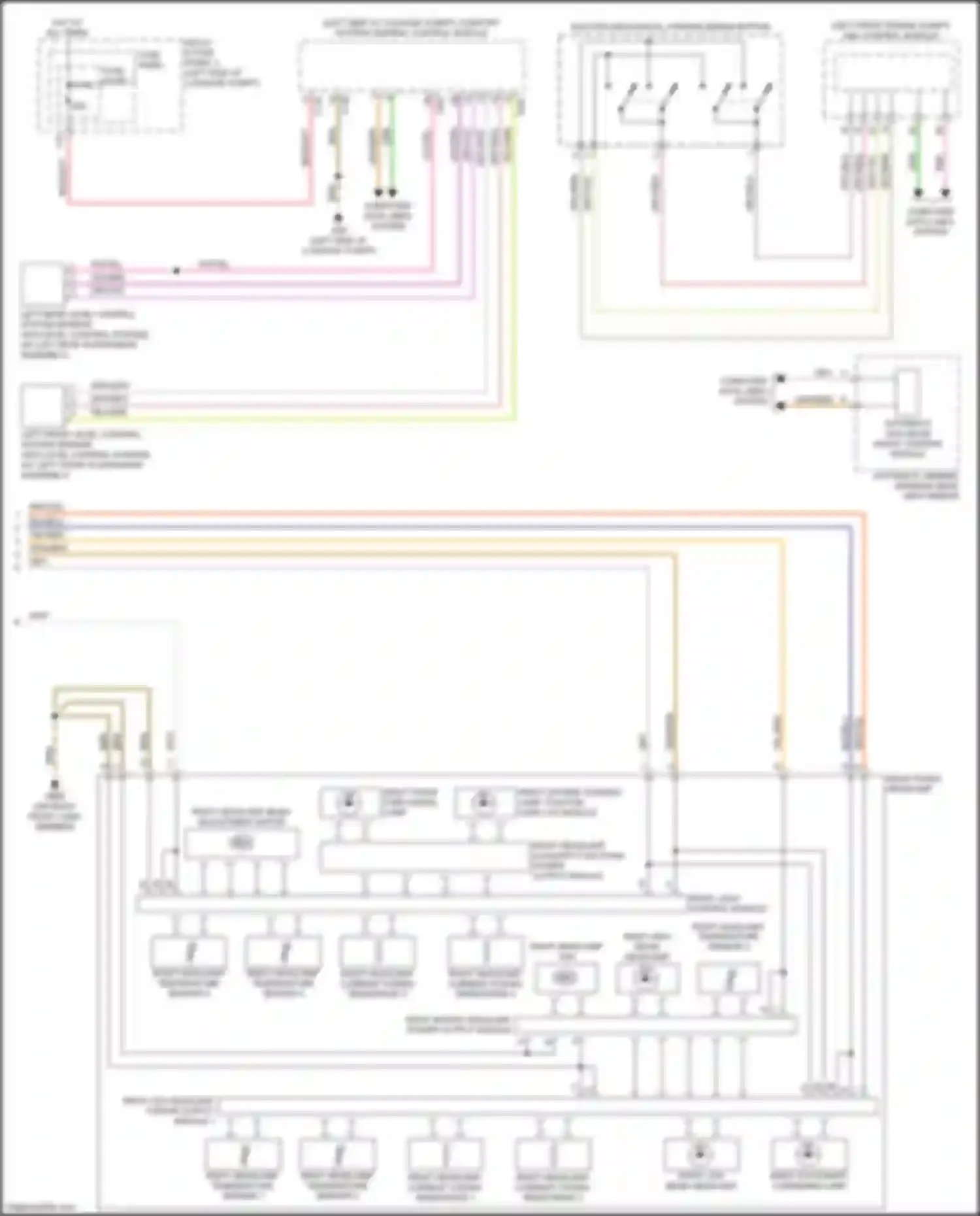 Wiring diagram right low beam headlamp for Audi A5 II (2016-2020) (2 of 2)