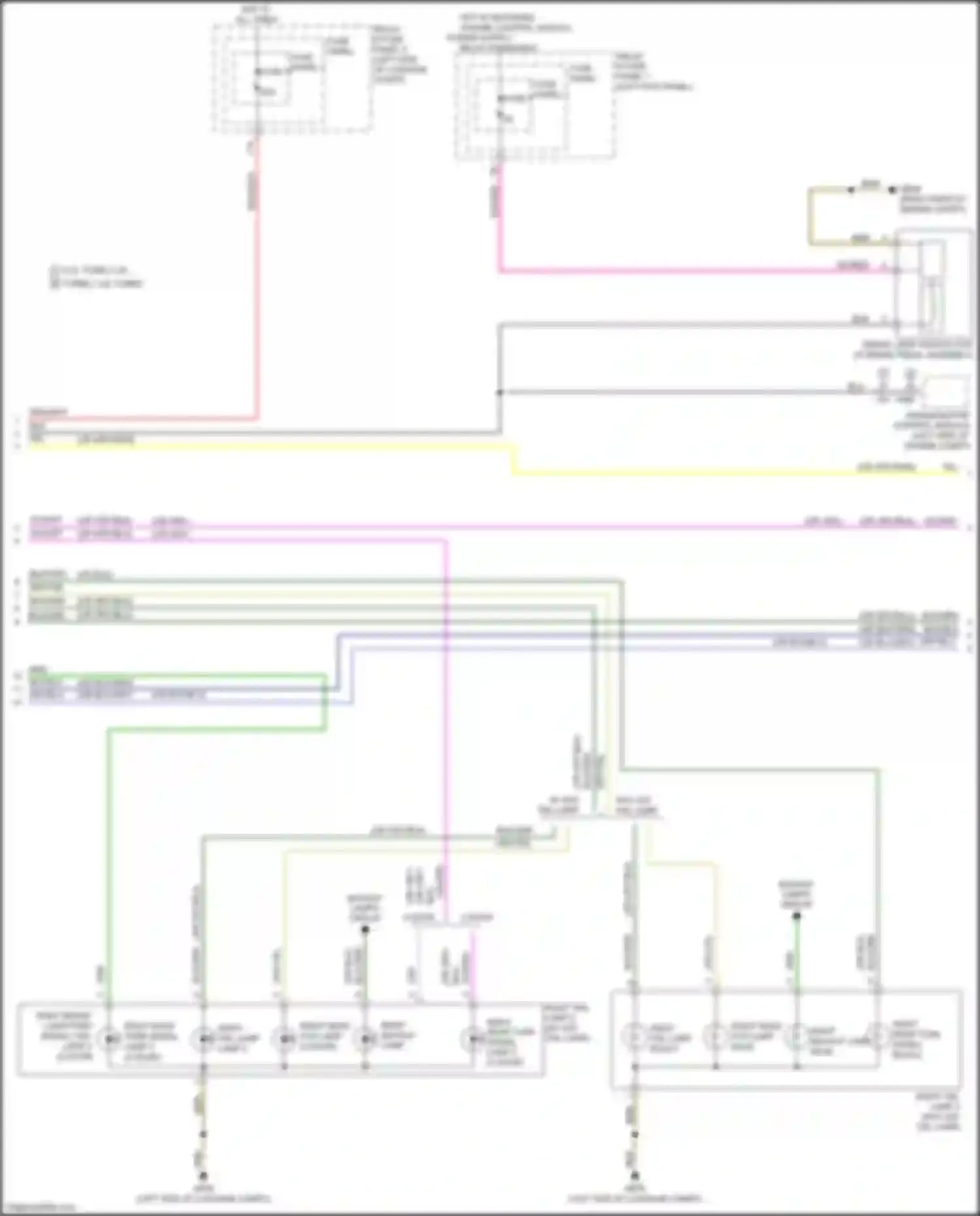 Wiring diagram right rear turn signal bulb 2 for Audi A5 II (2016-2020) (1 of 1)