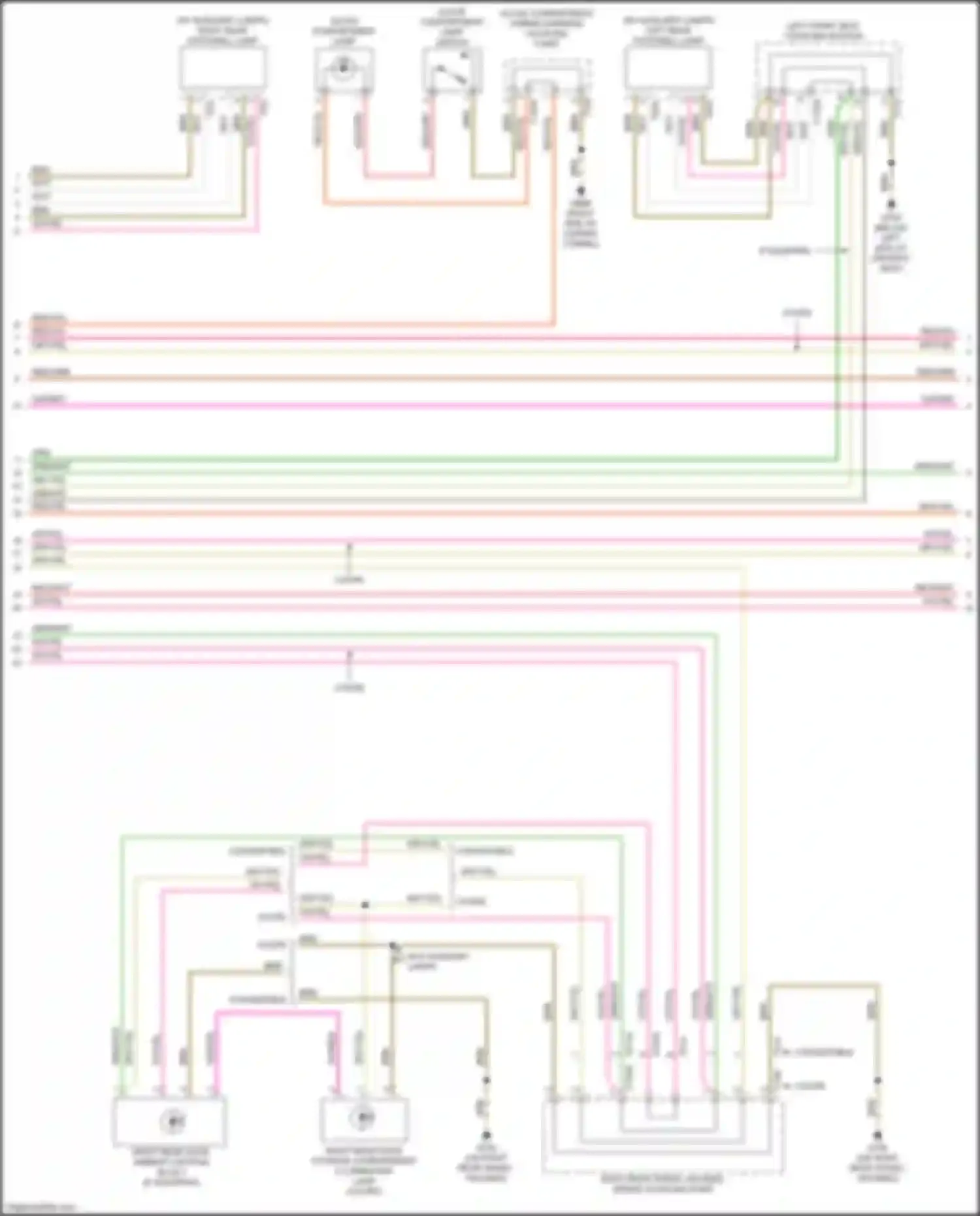 Wiring diagram right rear wheel housing wiring coupling point for Audi A5 II (2016-2020) (1 of 7)