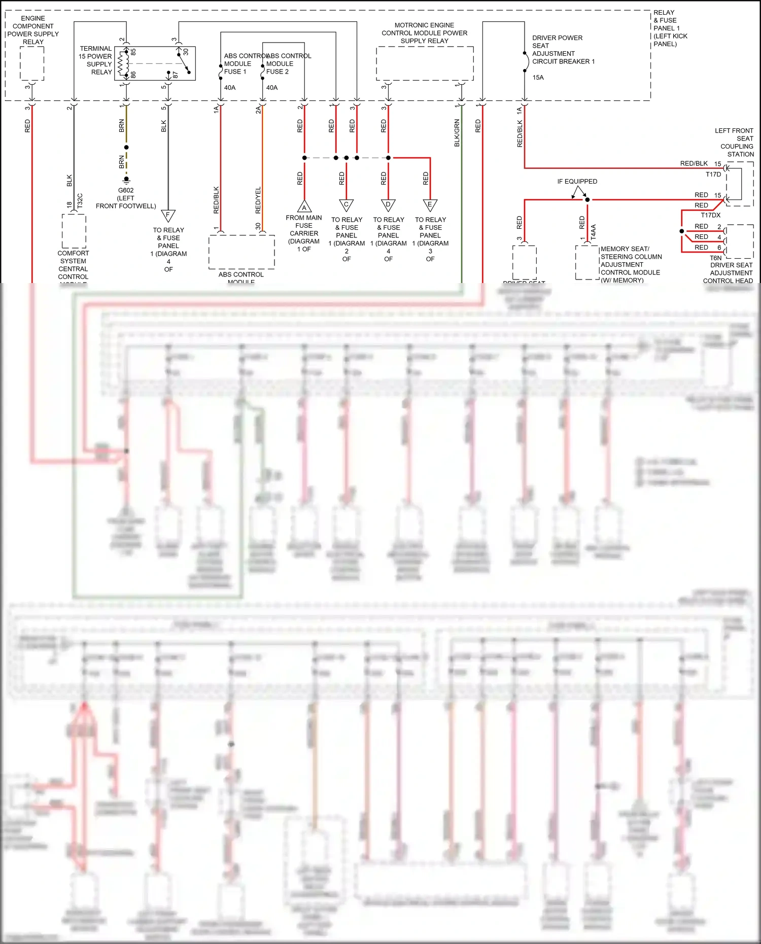 Audi A5 II (2016-2020) vehicle electrical system control module wiring diagram  (34 of 36)