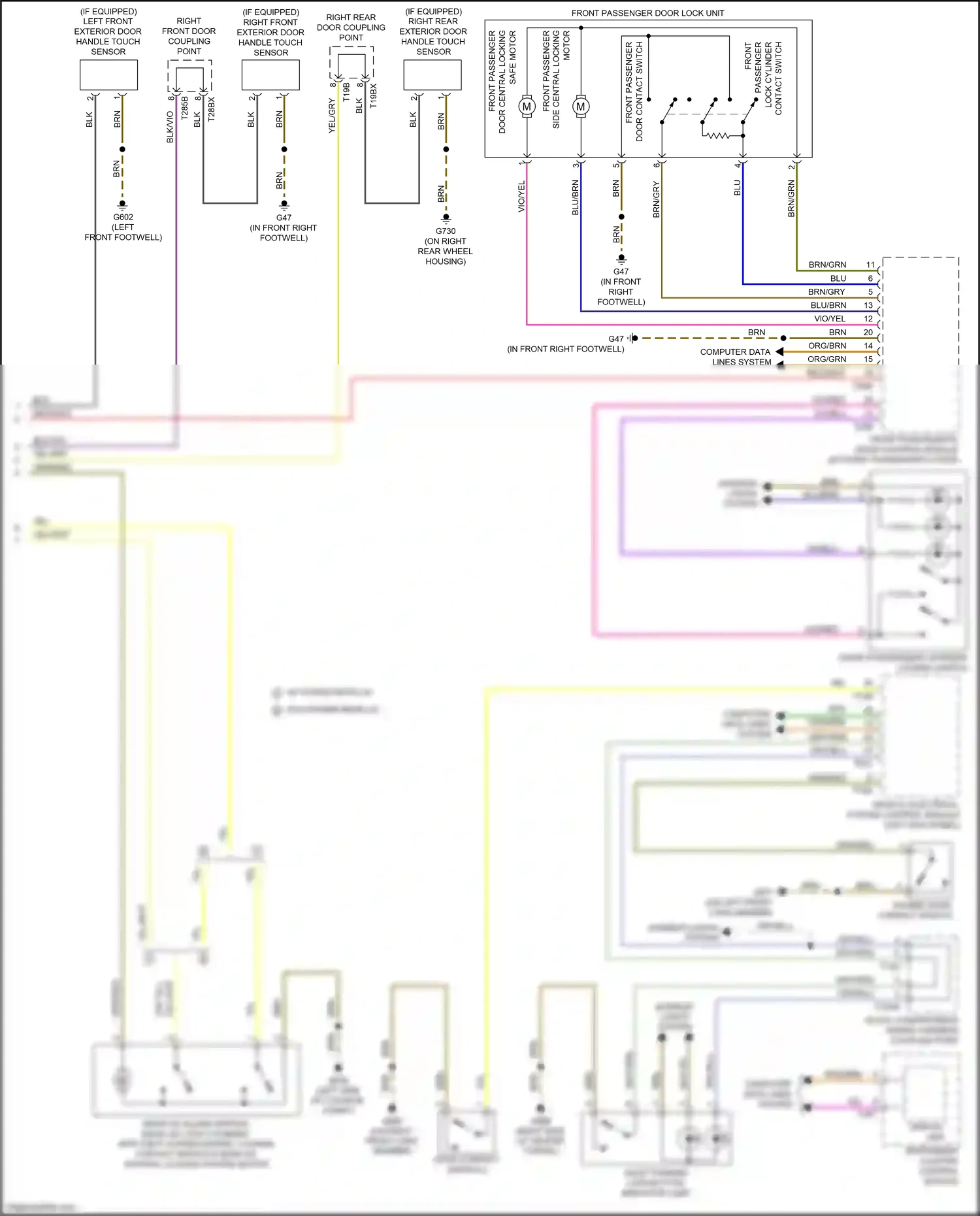 Audi A5 II (2016-2020) vehicle electrical system control module wiring diagram  (28 of 36)