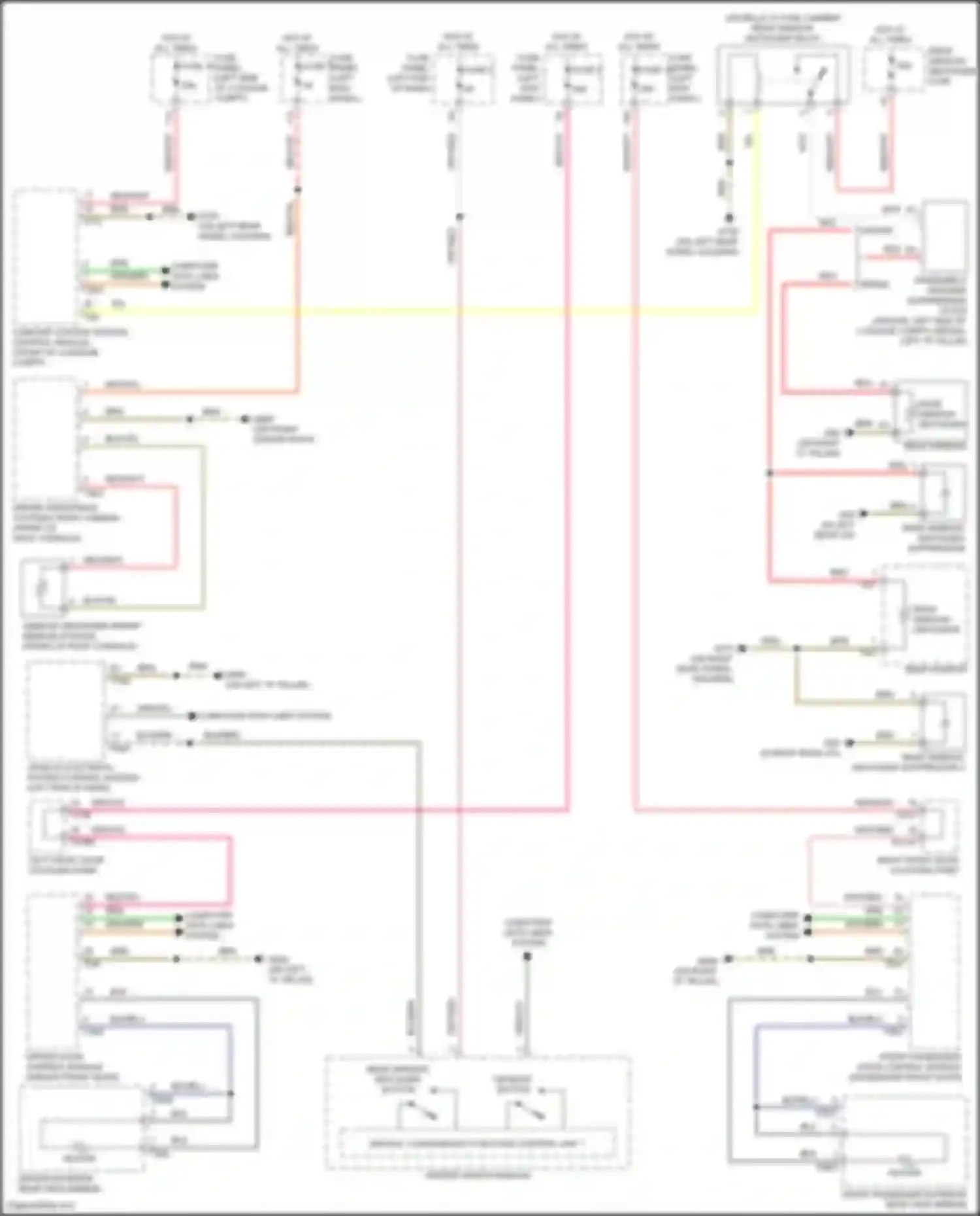 Wiring diagram comfort system central control module for Audi A6 Allroad Quattro C8 (2019-2024) (20 of 32)