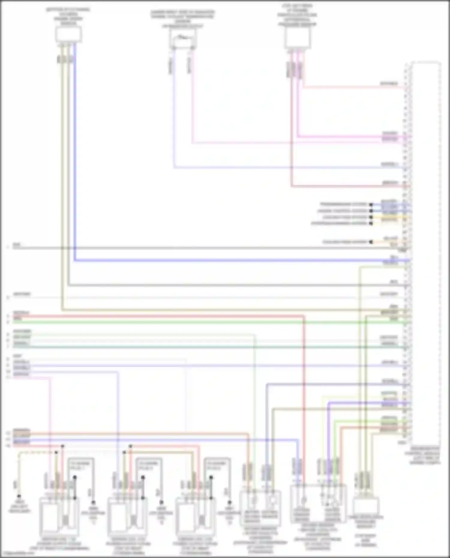 Wiring diagram cruise control system for Audi A6 Allroad Quattro C8 (2019-2024) (2 of 2)