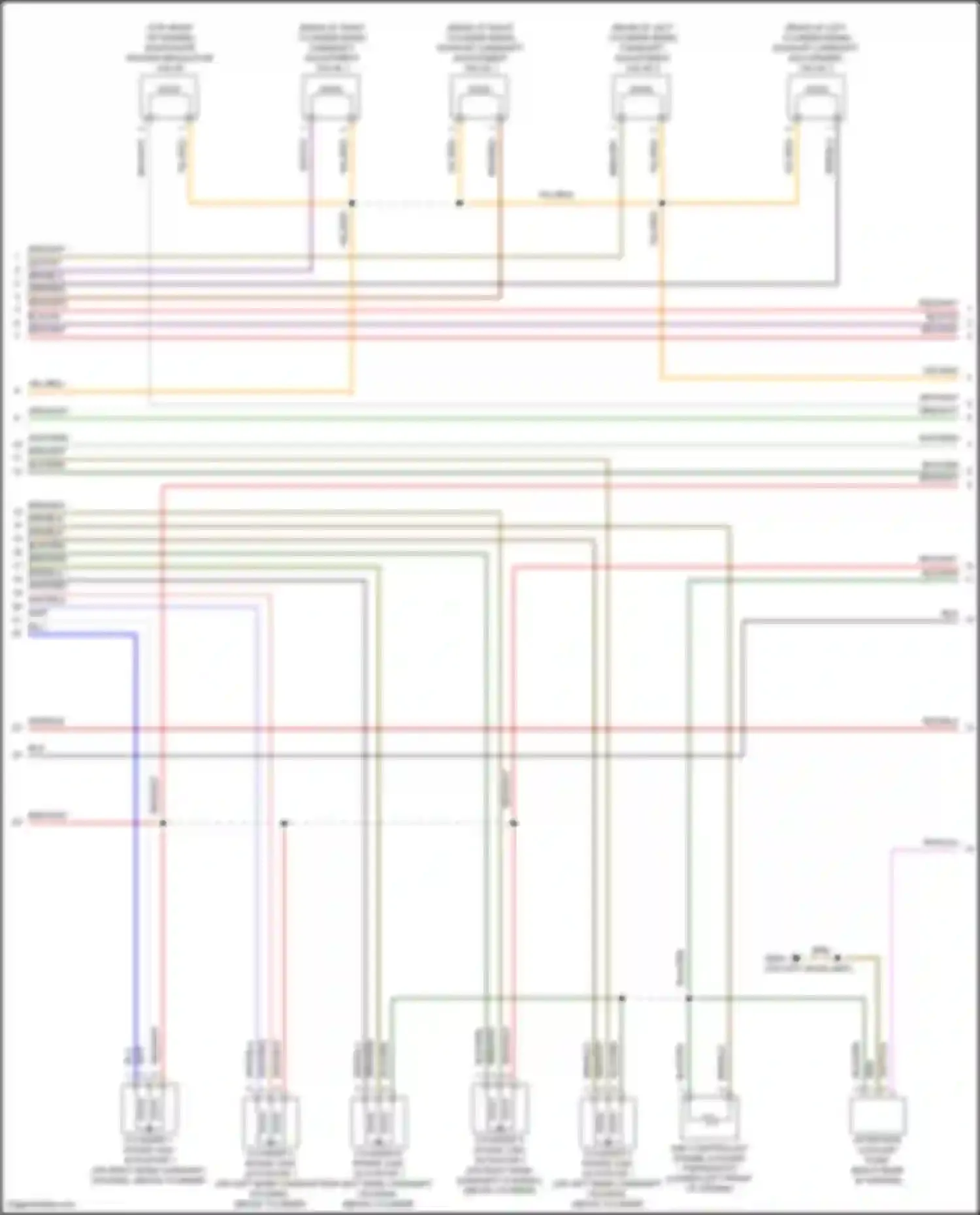 Wiring diagram cylinder 4 intake cam actuator 1 for Audi A6 Allroad Quattro C8 (2019-2024) (2 of 2)