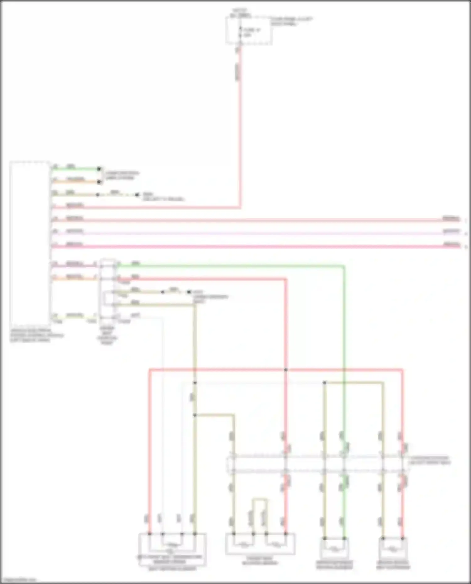 Wiring diagram driver backrest heating element for Audi A6 Allroad Quattro C8 (2019-2024) (1 of 4)
