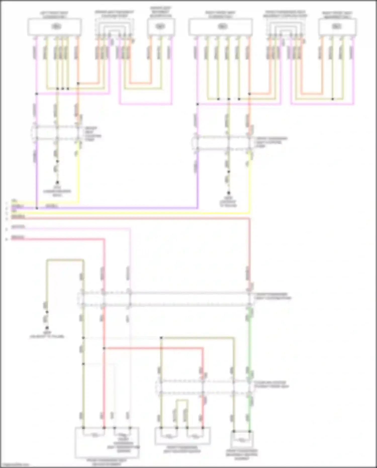 Wiring diagram driver seat backrest blower fan for Audi A6 Allroad Quattro C8 (2019-2024) (1 of 3)