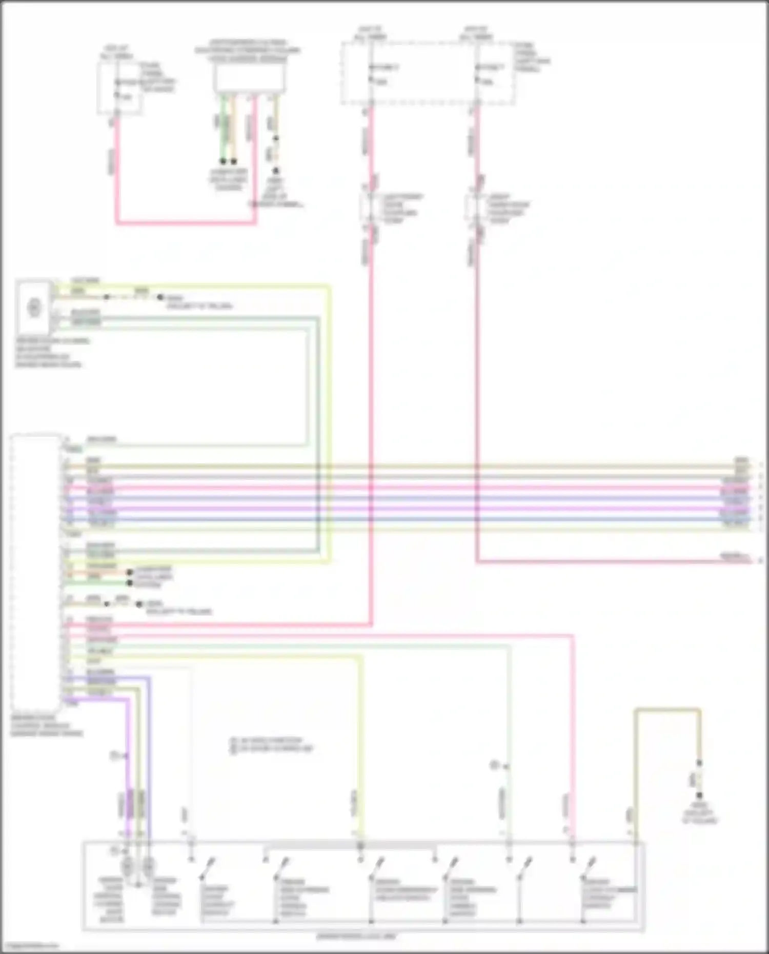 Wiring diagram left front door coupling point for Audi A6 Allroad Quattro C8 (2019-2024) (13 of 30)