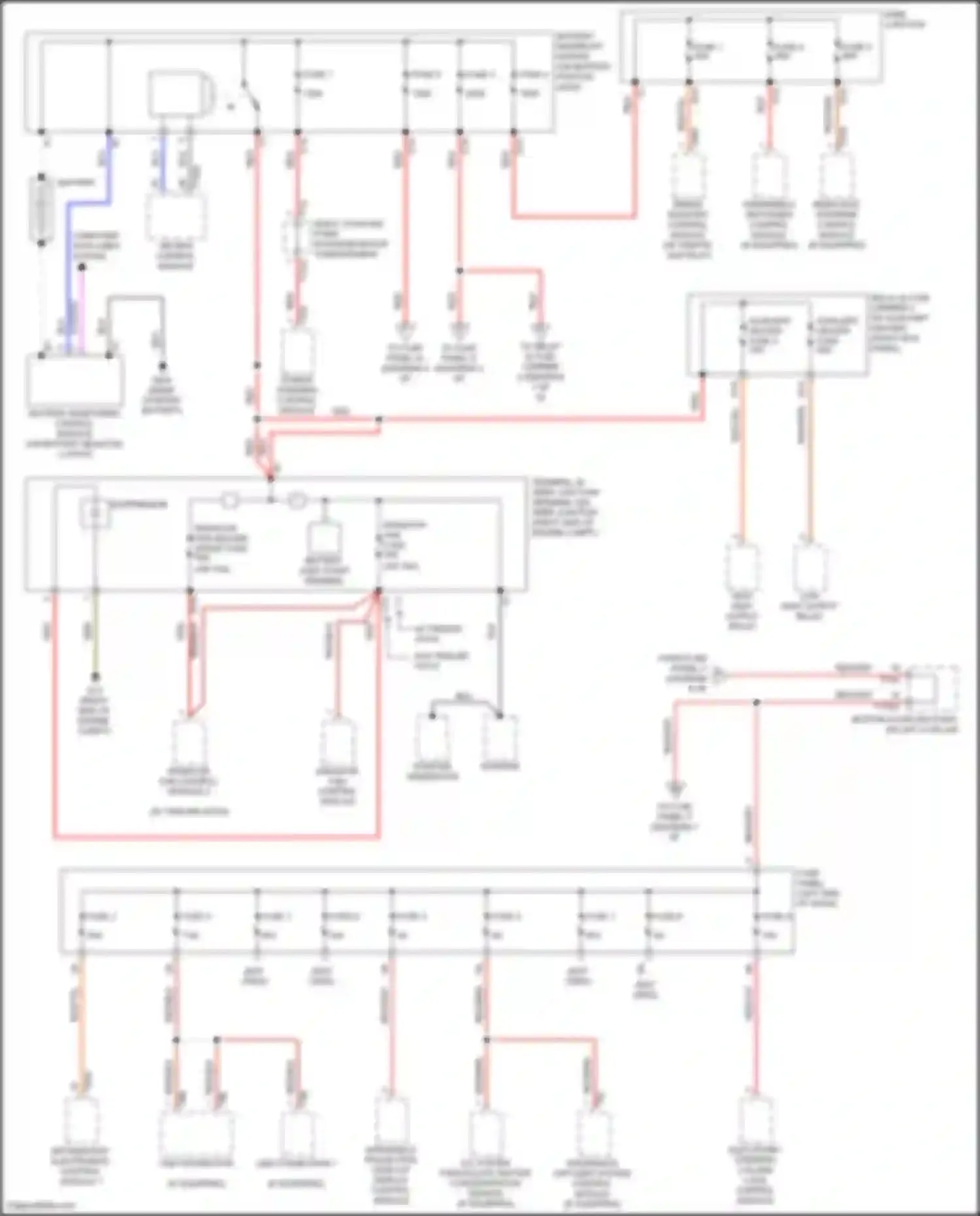 Wiring diagram right coupling point in engine/motor compartment for Audi A6 Allroad Quattro C8 (2019-2024) (2 of 7)