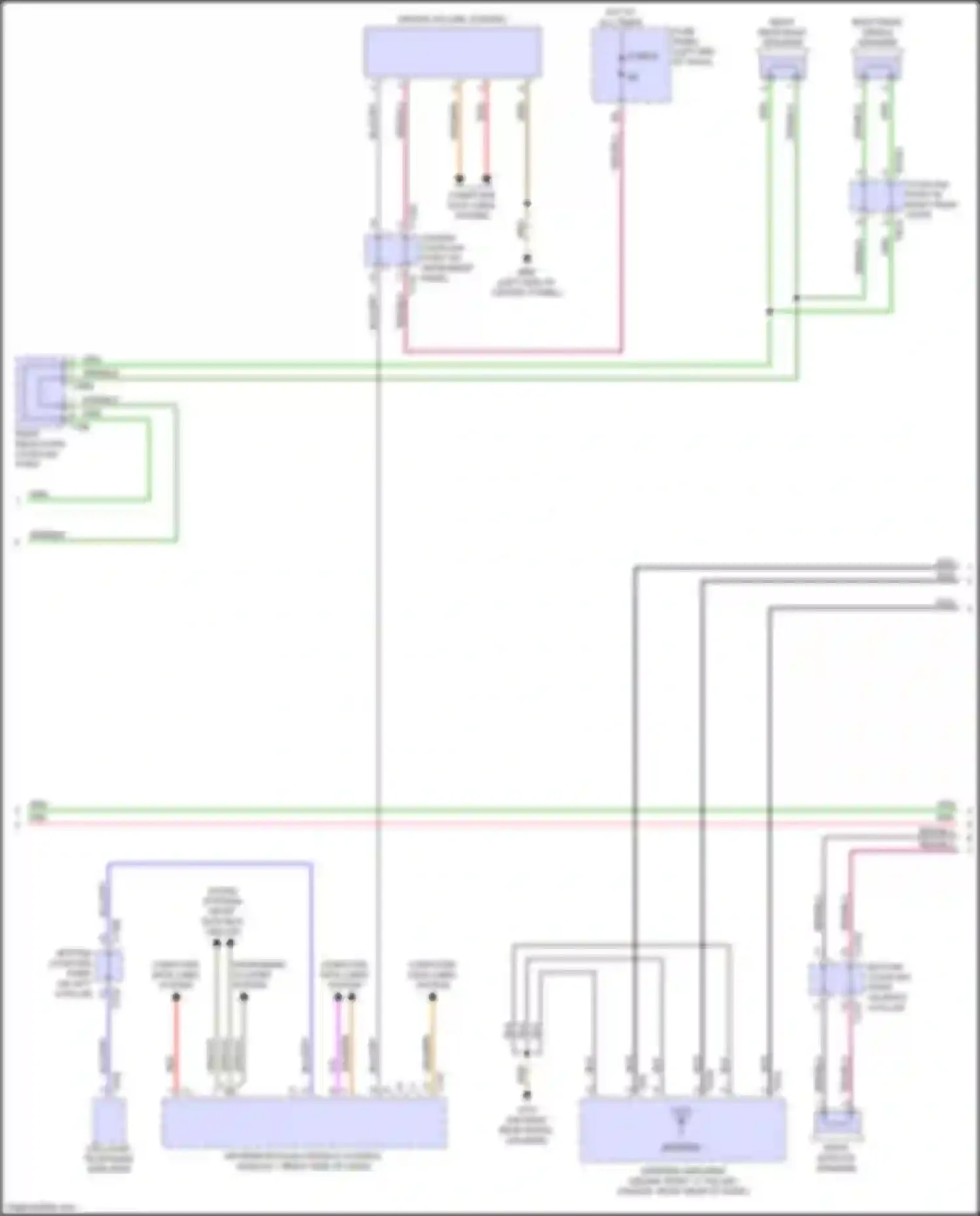 Wiring diagram right effects speaker for Audi A6 Allroad Quattro C8 (2019-2024) (1 of 4)