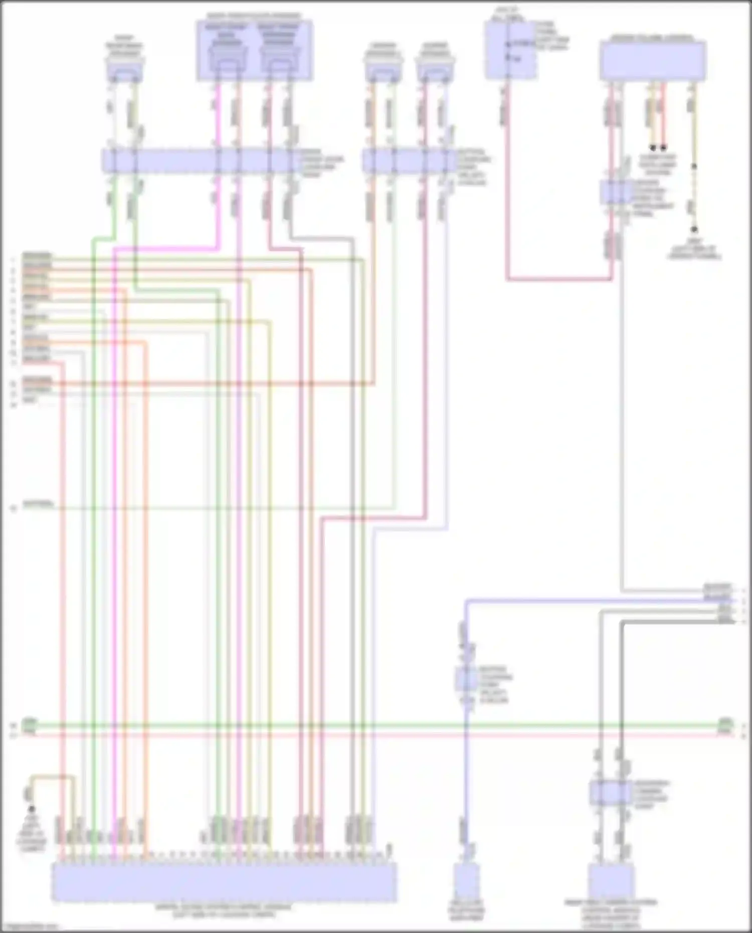 Wiring diagram right front bass speaker for Audi A6 Allroad Quattro C8 (2019-2024) (2 of 6)