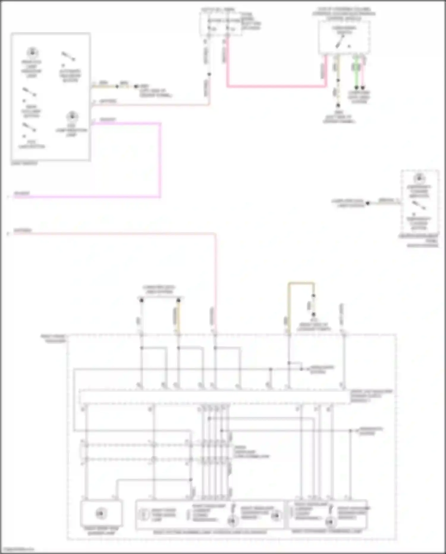 Wiring diagram right front side marker lamp for Audi A6 Allroad Quattro C8 (2019-2024) (2 of 4)