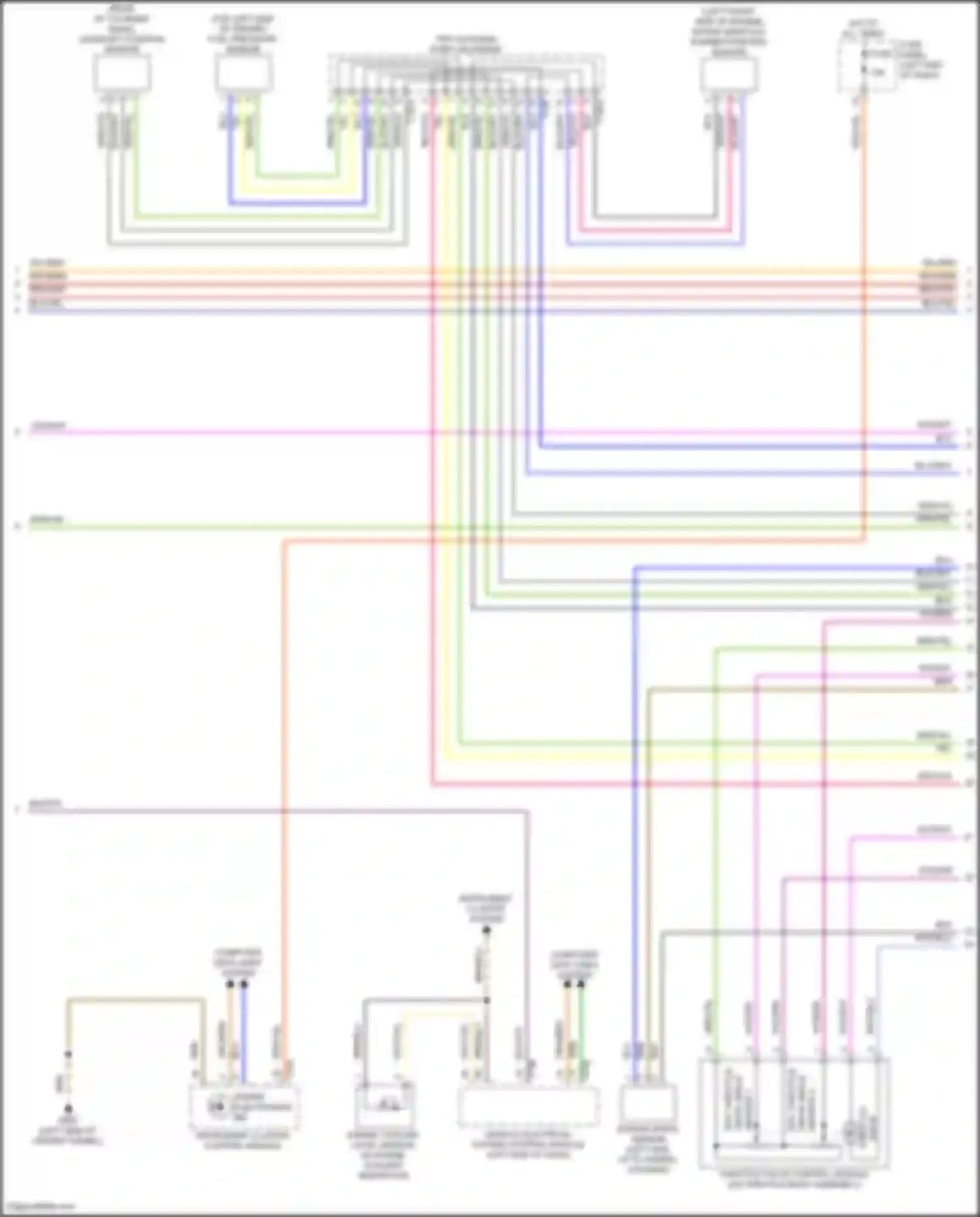 Wiring diagram sensor 1 for Audi A6 Allroad Quattro C8 (2019-2024) (1 of 2)