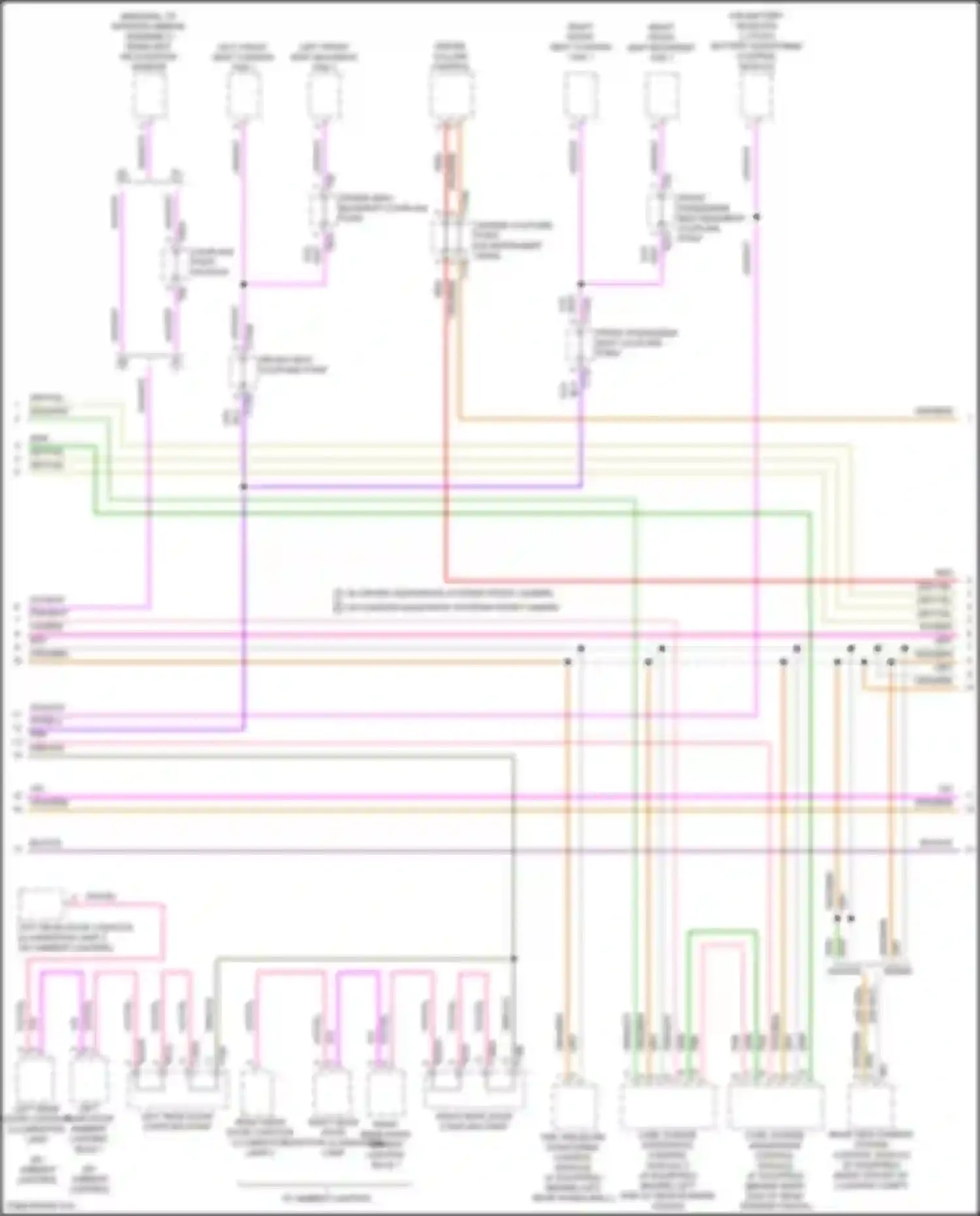 Wiring diagram w/o driver assistance systems front camera for Audi A6 Allroad Quattro C8 (2019-2024) (1 of 3)