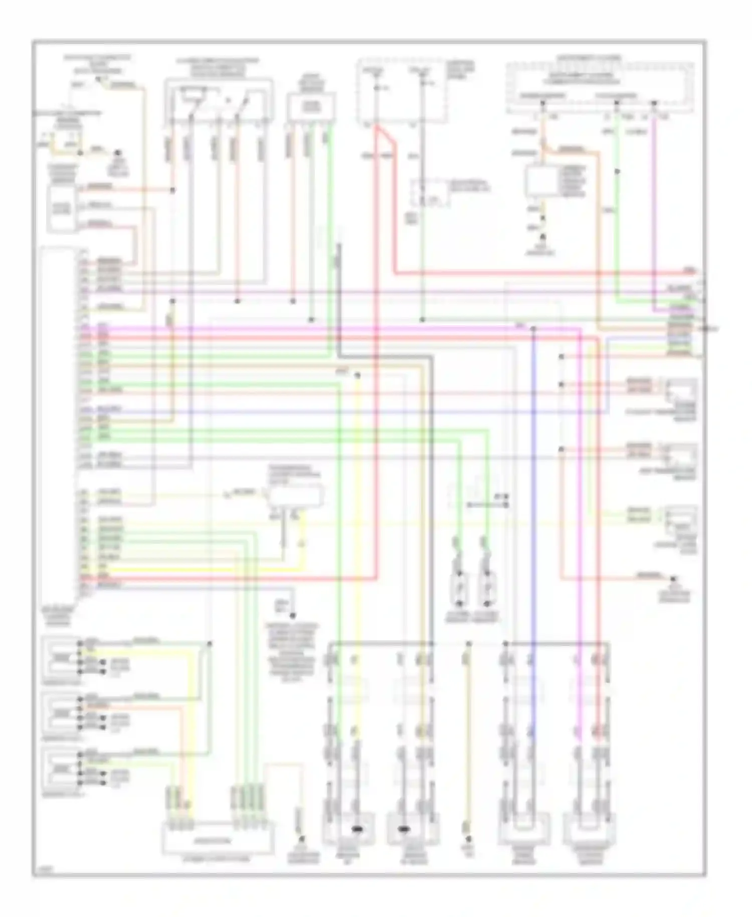 A6 Audi C4 (1994-1997): Wiring diagram engine performance 2.8l, wiring diagram (a6 2.8l circuit late production 1 of 2)