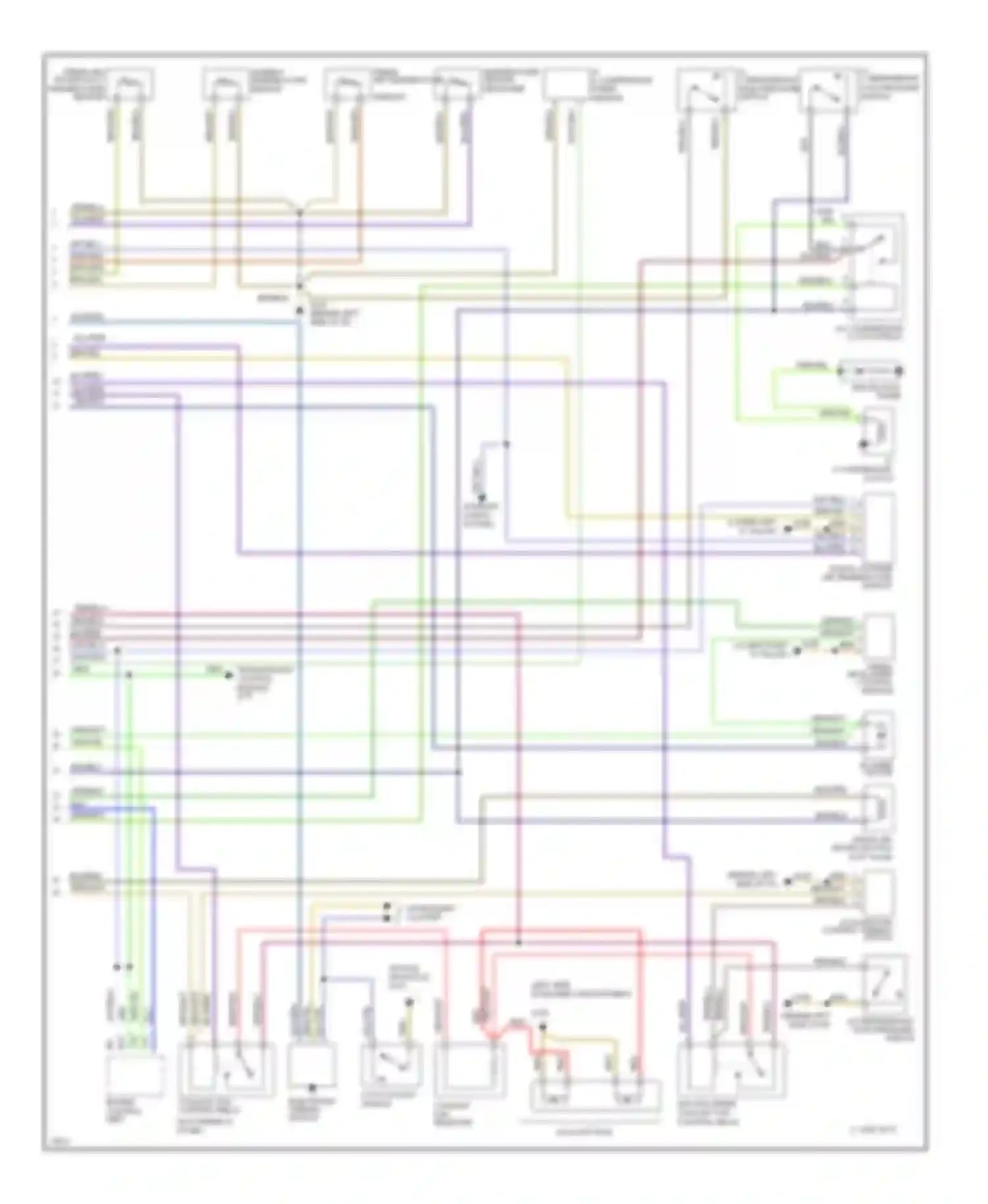 Wiring diagram interior monitoring sensor control module for Audi A6 C4 (1994-1997)