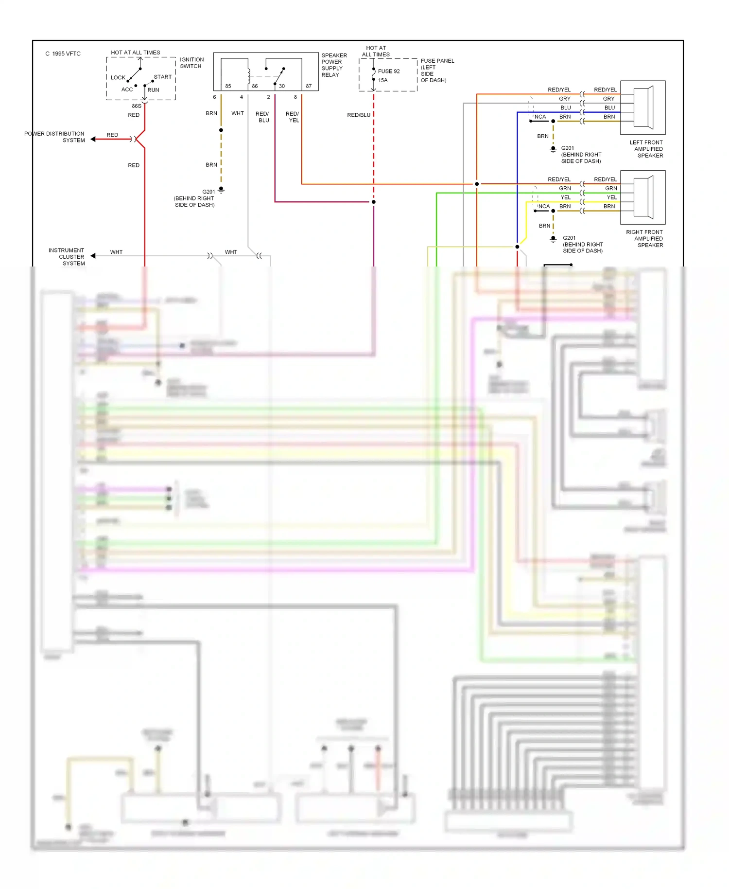 Wiring diagram auto check system for Audi A6 C4 (1994-1997) (5 of 7)