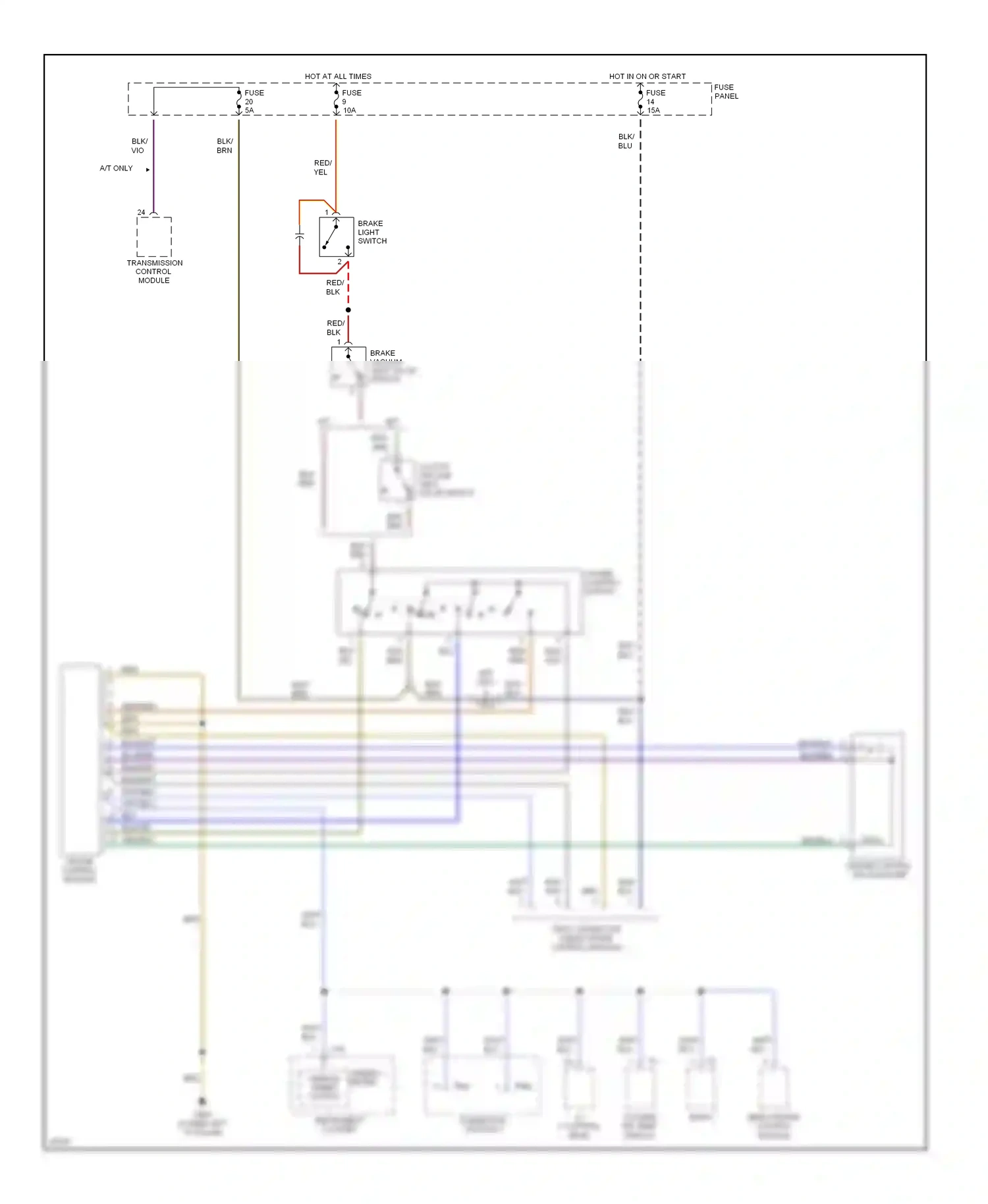 Wiring diagram blu for Audi A6 C4 (1994-1997) (12 of 47)