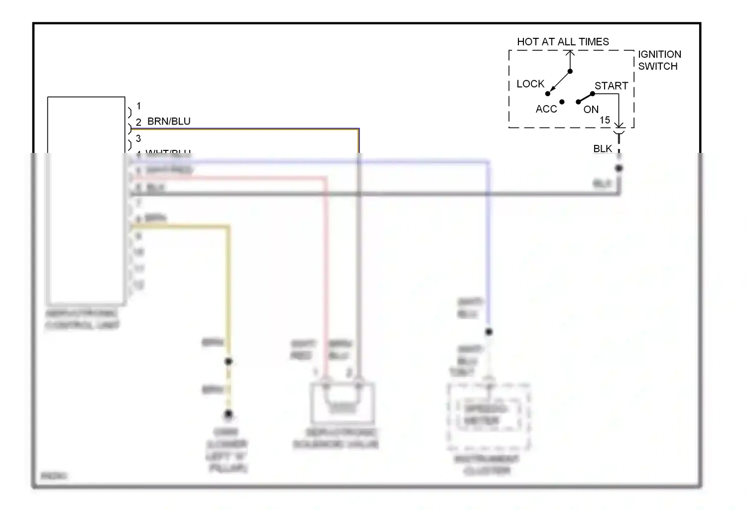 Wiring diagram brn/blu for Audi A6 C4 (1994-1997) (8 of 15)
