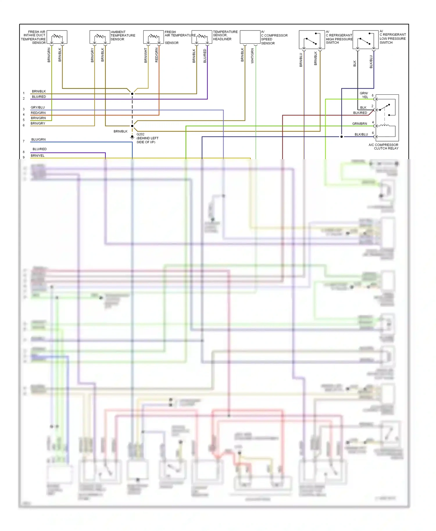 Wiring diagram brn/blu for Audi A6 C4 (1994-1997) (4 of 15)