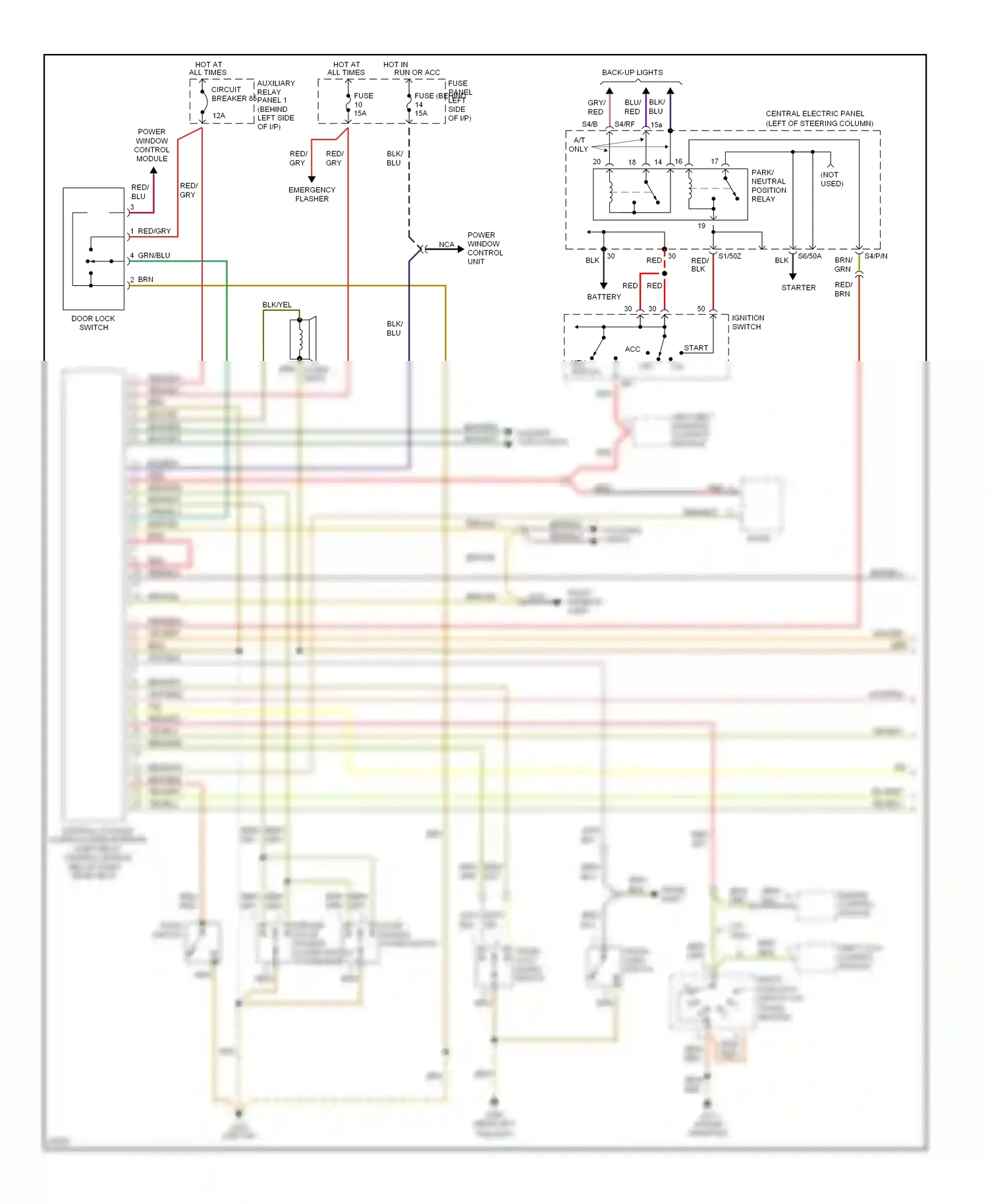 Wiring diagram brn/grn for Audi A6 C4 (1994-1997) (1 of 11)