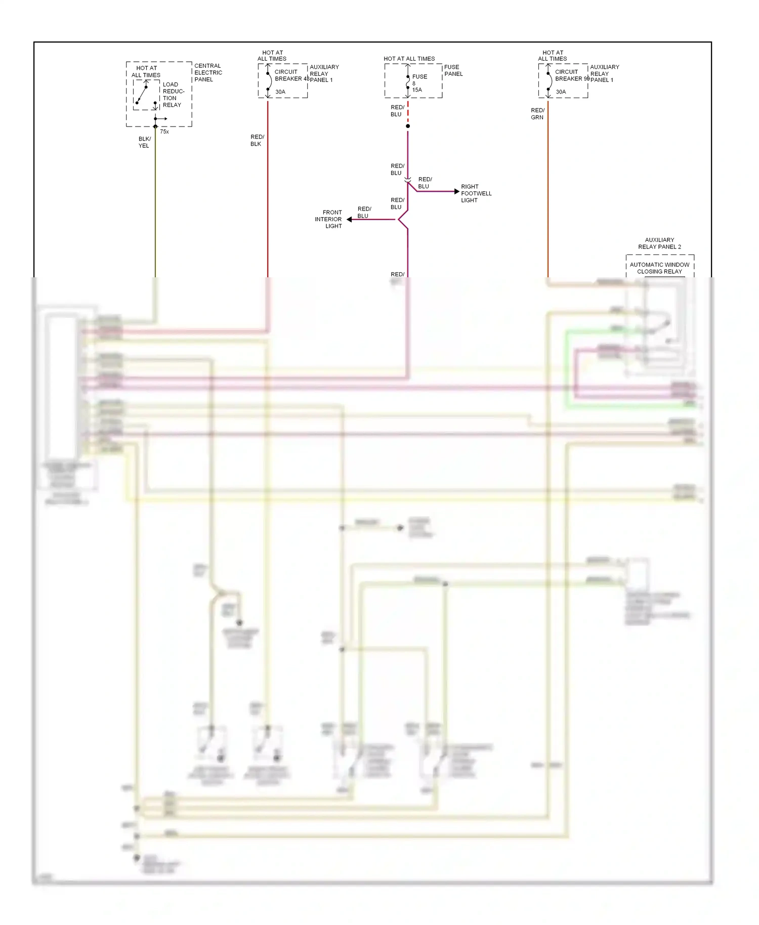 Wiring diagram gry for Audi A6 C4 (1994-1997) (25 of 34)