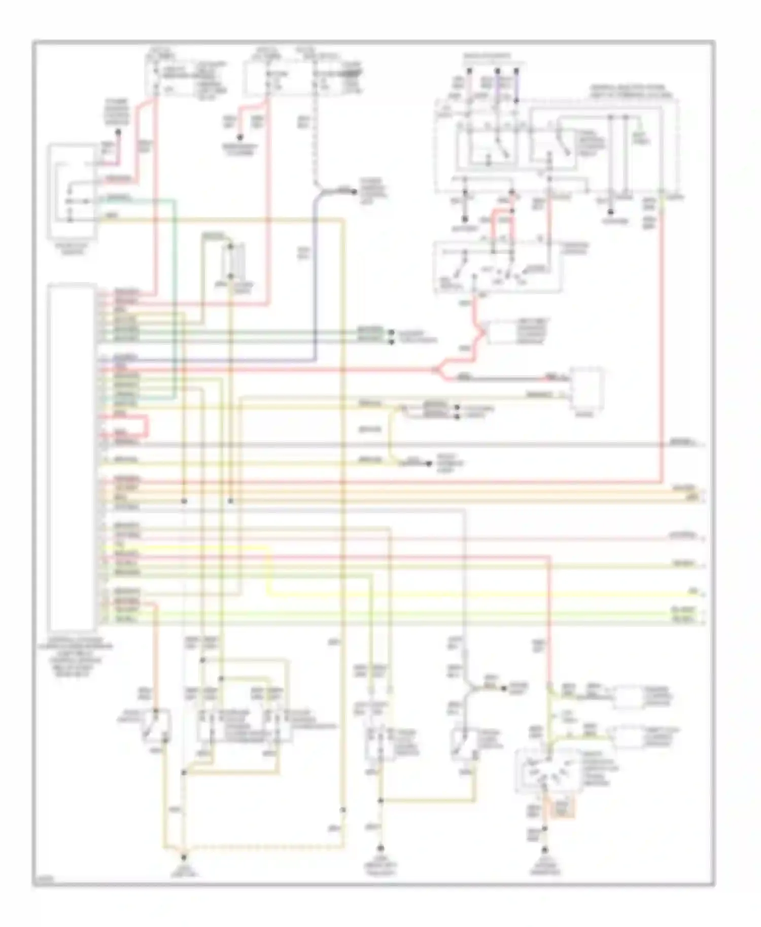 Wiring diagram engine control module for Audi A6 C4 (1994-1997)