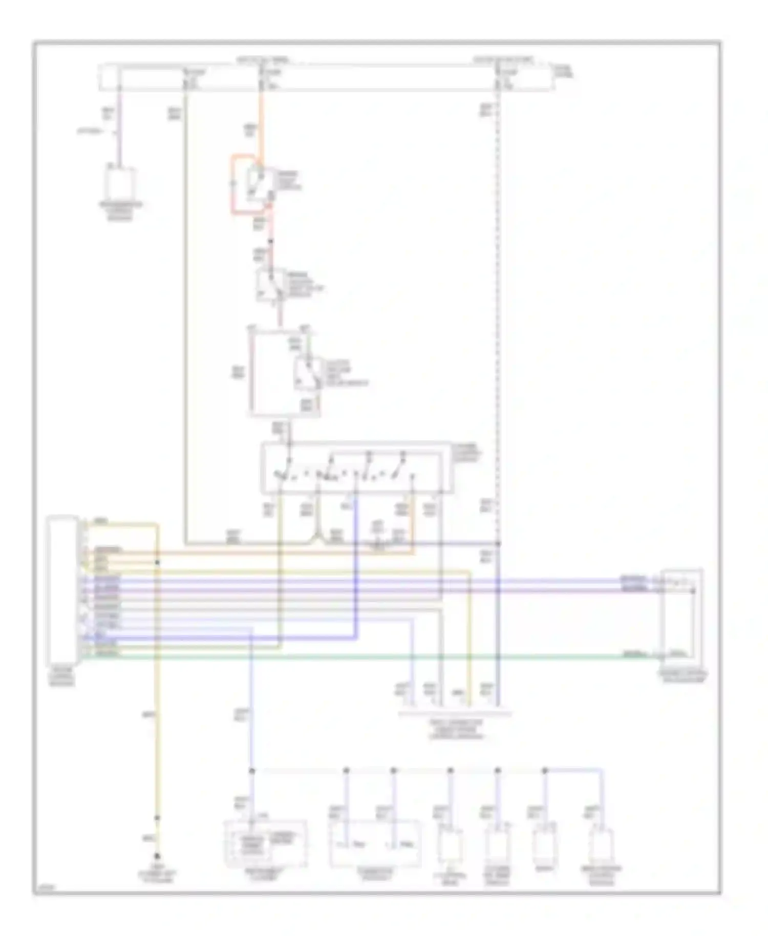 Wiring diagram cruise control module for Audi A6 C4 (1994-1997)