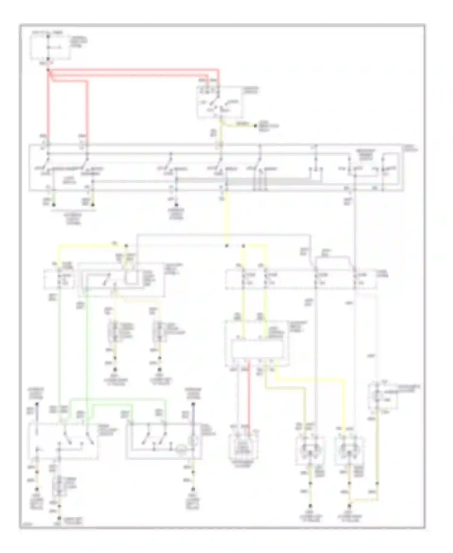 Wiring diagram lamp control module for Audi A6 C4 (1994-1997)