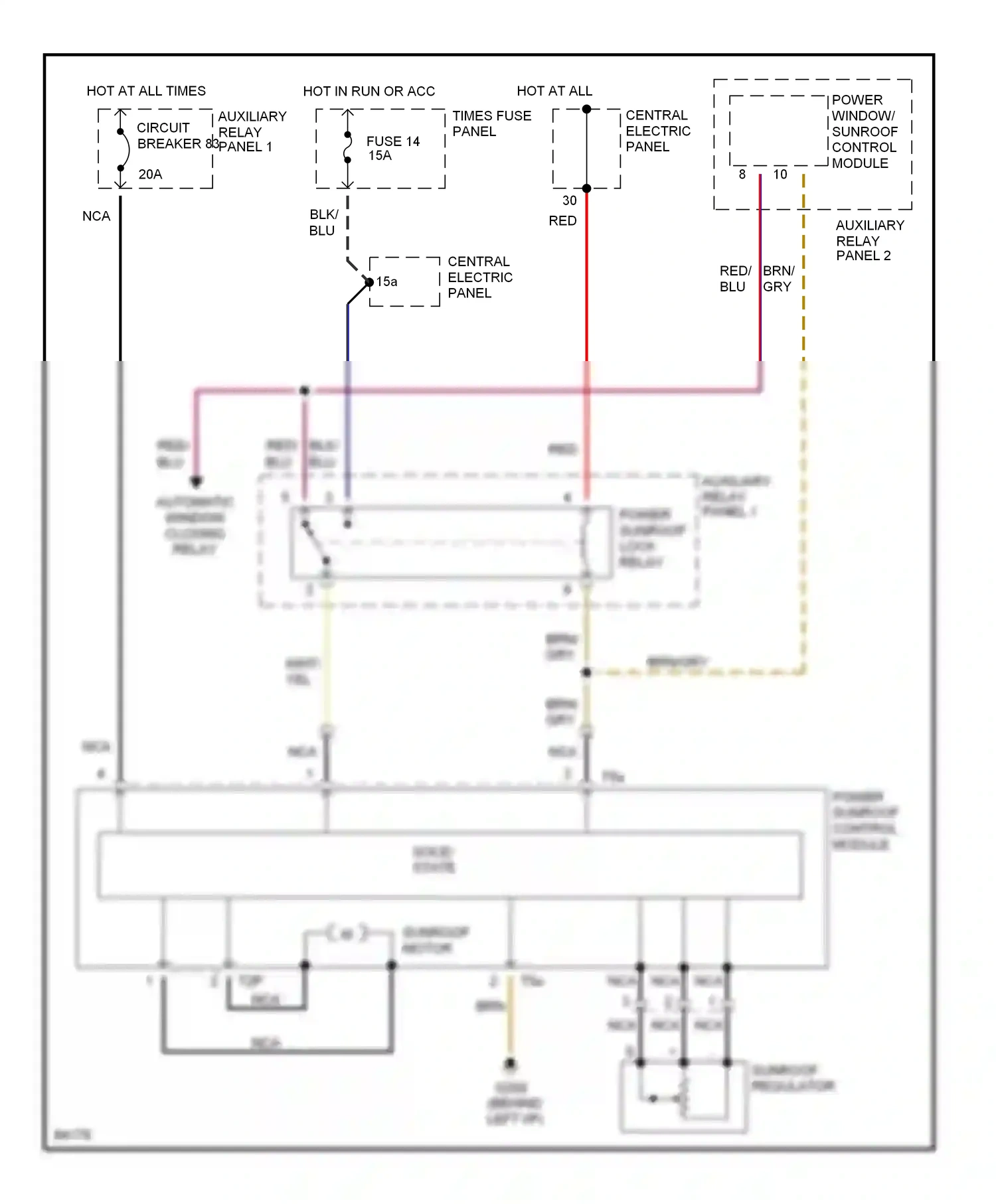 Wiring diagram nca for Audi A6 C4 (1994-1997) (19 of 22)