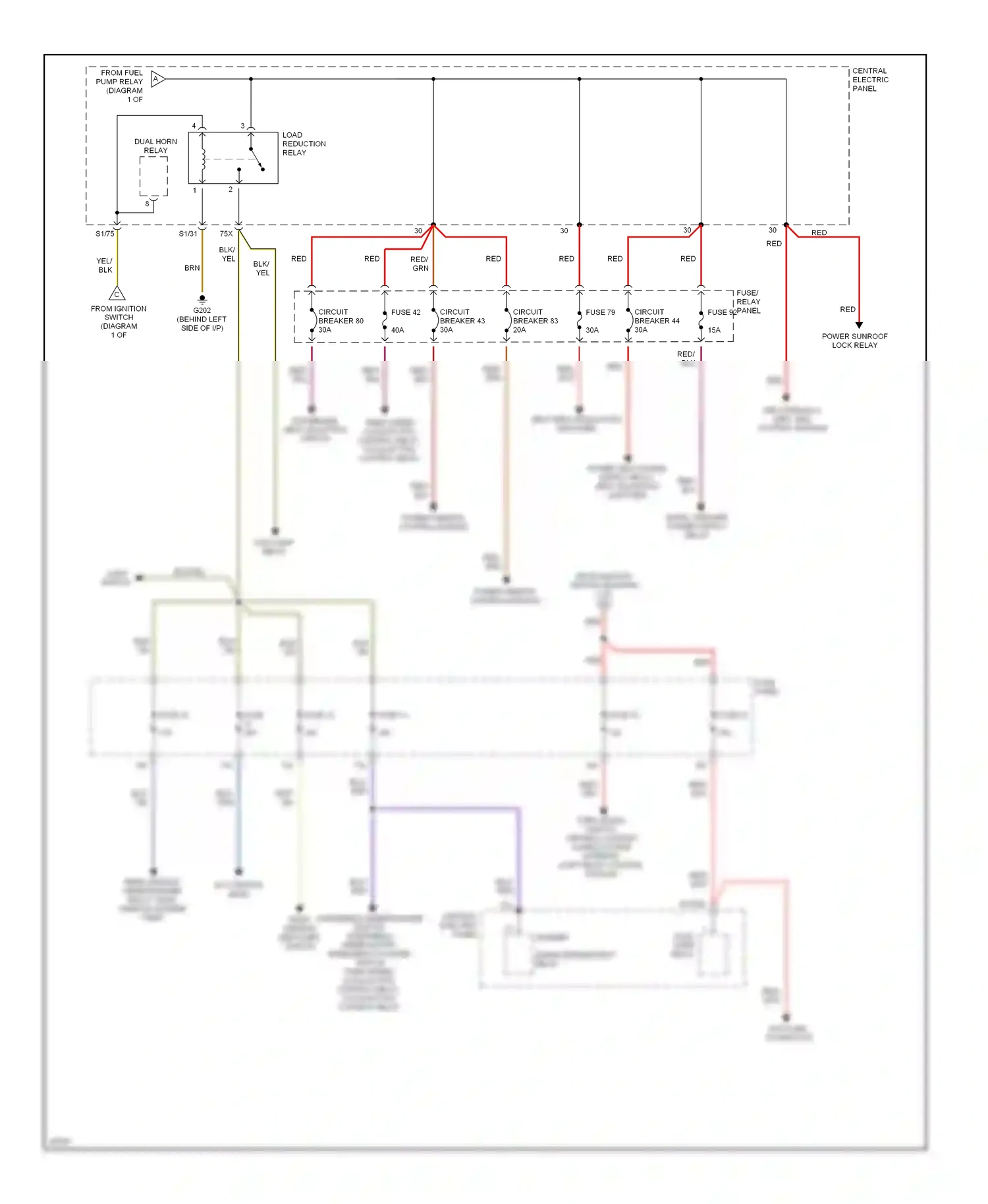 Wiring diagram passenger seat adjusting switch for Audi A6 C4 (1994-1997) (1 of 1)